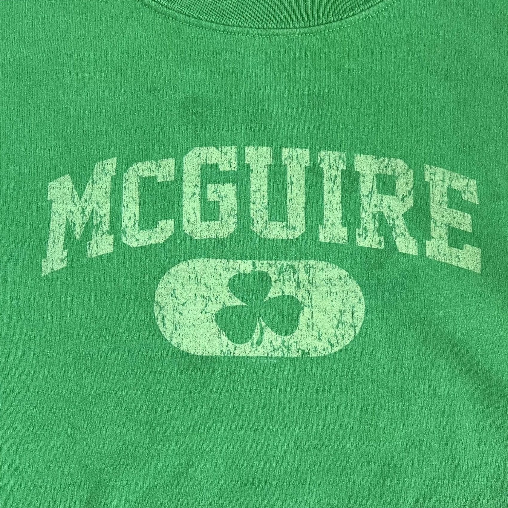 Gildan Gildan Sweatshirt Mens 2XL Green McGuire Irish Shamrock Graphic Fleece Pullover Size US XXL / EU 58 / 5 - 4 Thumbnail