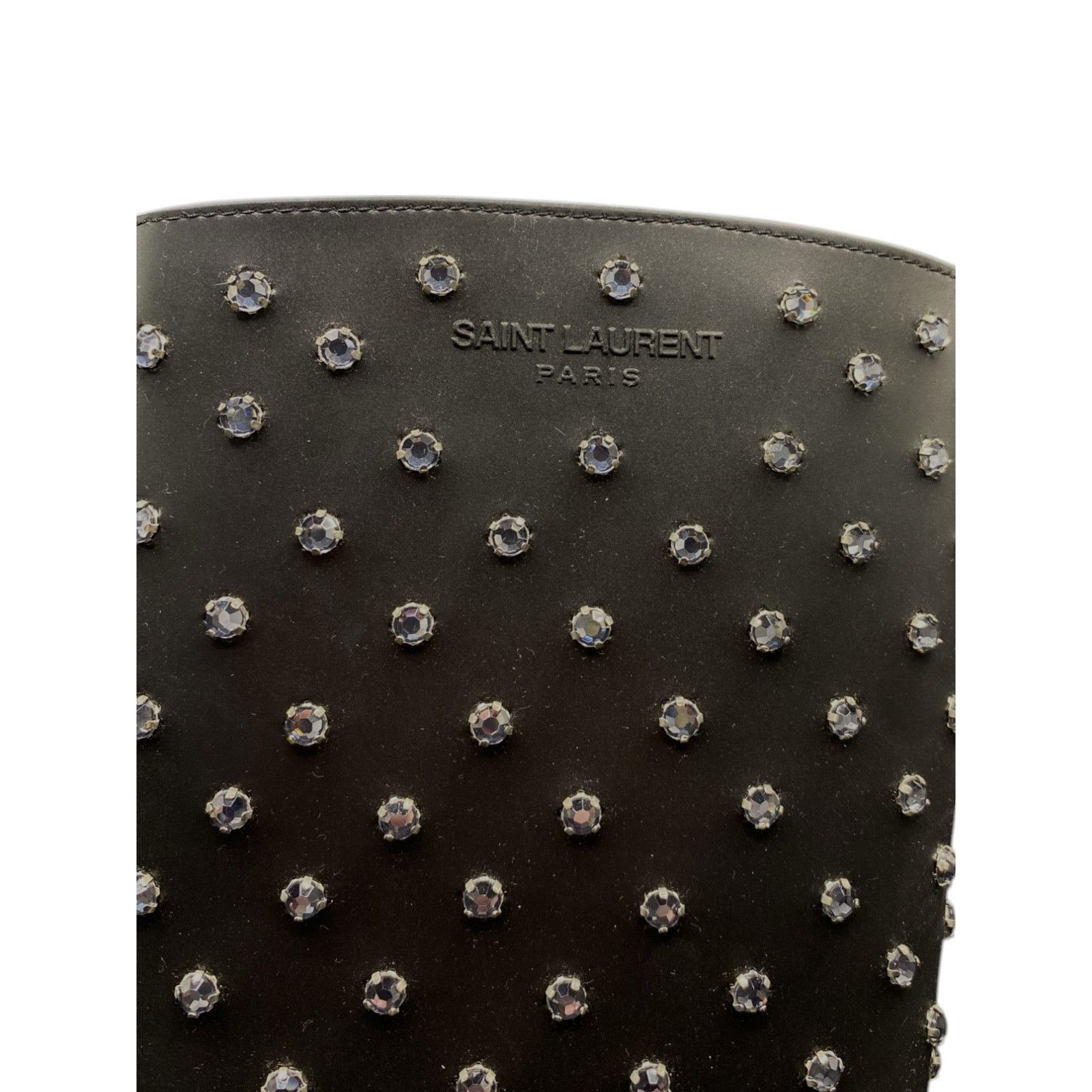 Saint Laurent Paris Crystal Studded Rubber Boots Size US 11 / IT 41 - 6 Thumbnail