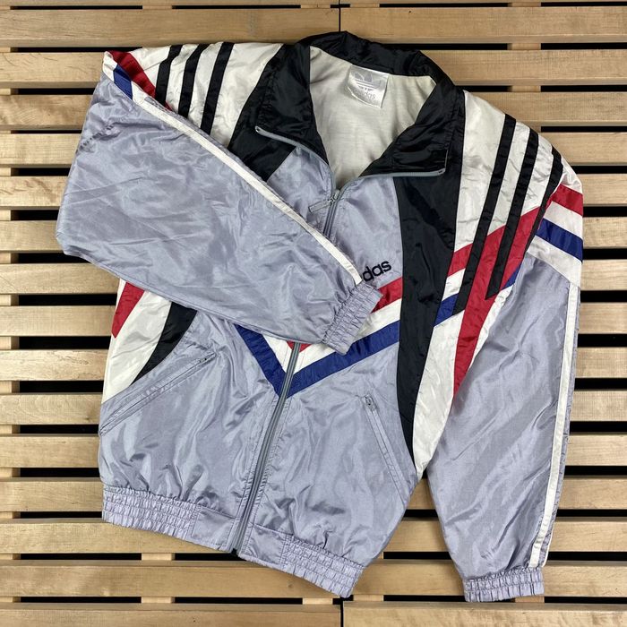 Adidas vintage hot sale bomber jacket