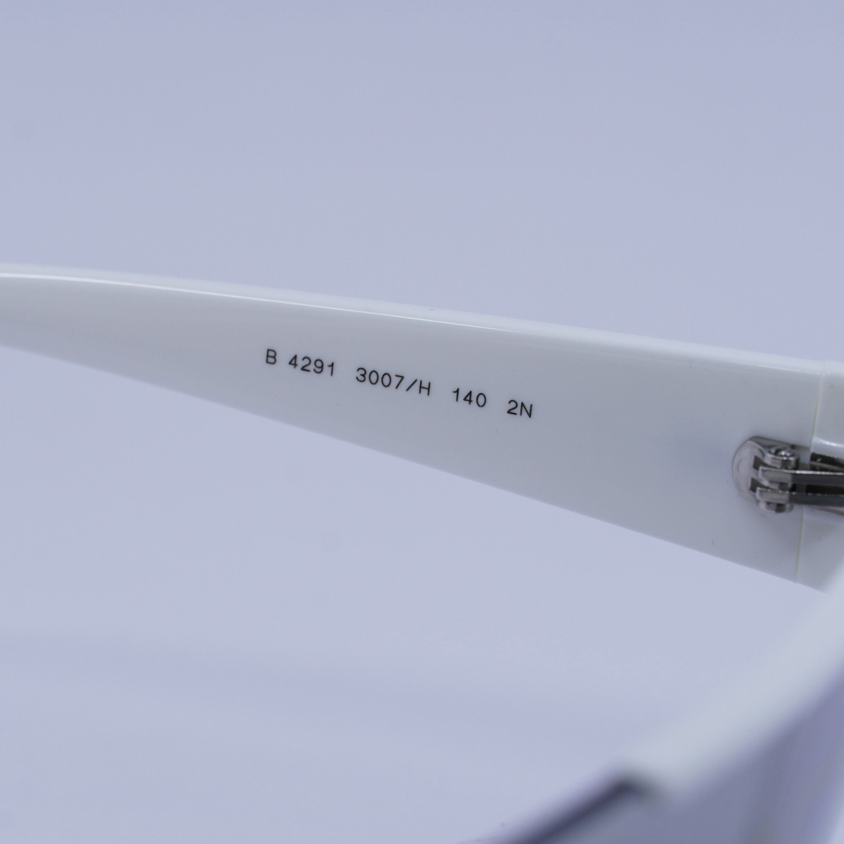 Burberry Burberry BE4291 3007/H Sunglasses White Shield Frame Size ONE SIZE - 10 Thumbnail