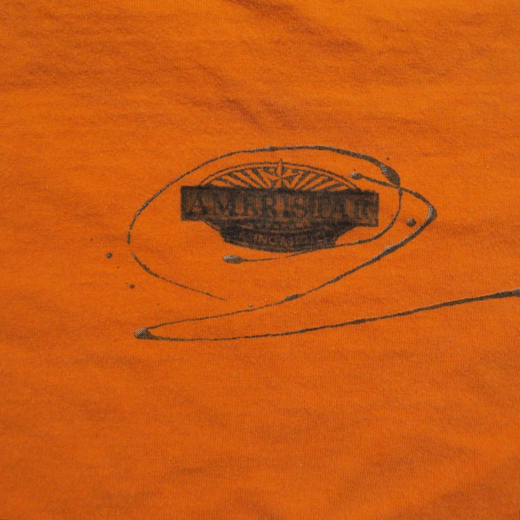 Vintage VINTAGE Halloween T Shirt Mens XL Orange Happy Script Graffiti Ameristar Y2K Size US XL / EU 56 / 4 - 7 Thumbnail