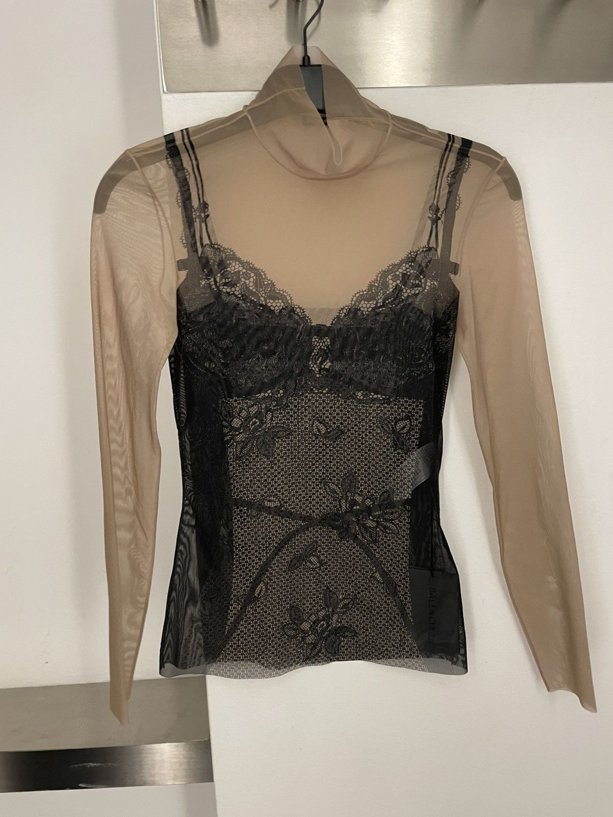 Balenciaga TROMPE L’ŒIL LINGERIE TOP Size M / US 6-8 / IT 42-44 - 1 Thumbnail
