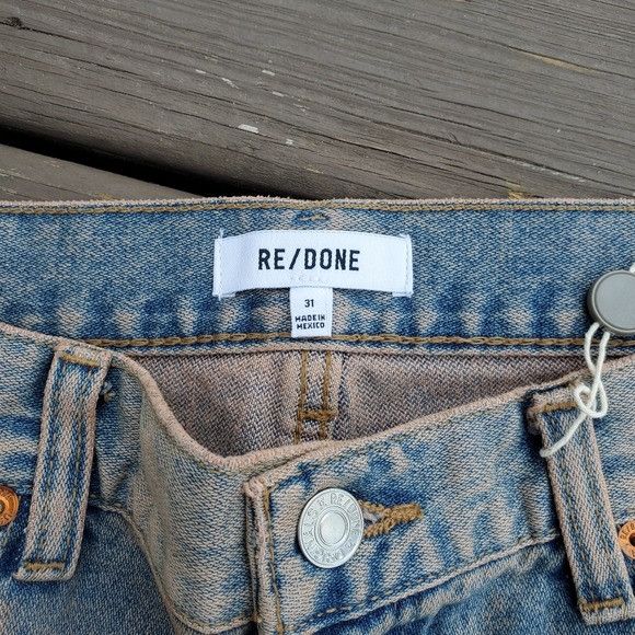 RE/DONE RE/Done 70s Tinted Blush Loose Flare High Rise Waisted Mom J Size 31" - 4 Thumbnail