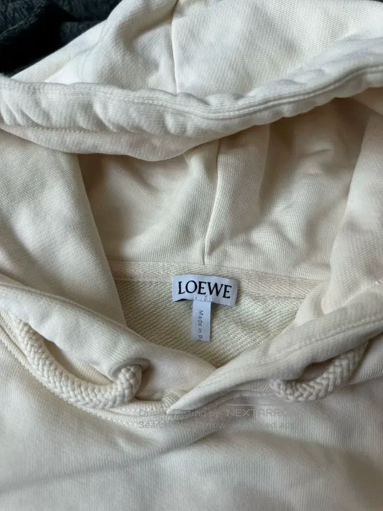 Loewe Loewe White Leather Patch Hoodie Size S / US 4 / IT 40 - 3 Thumbnail