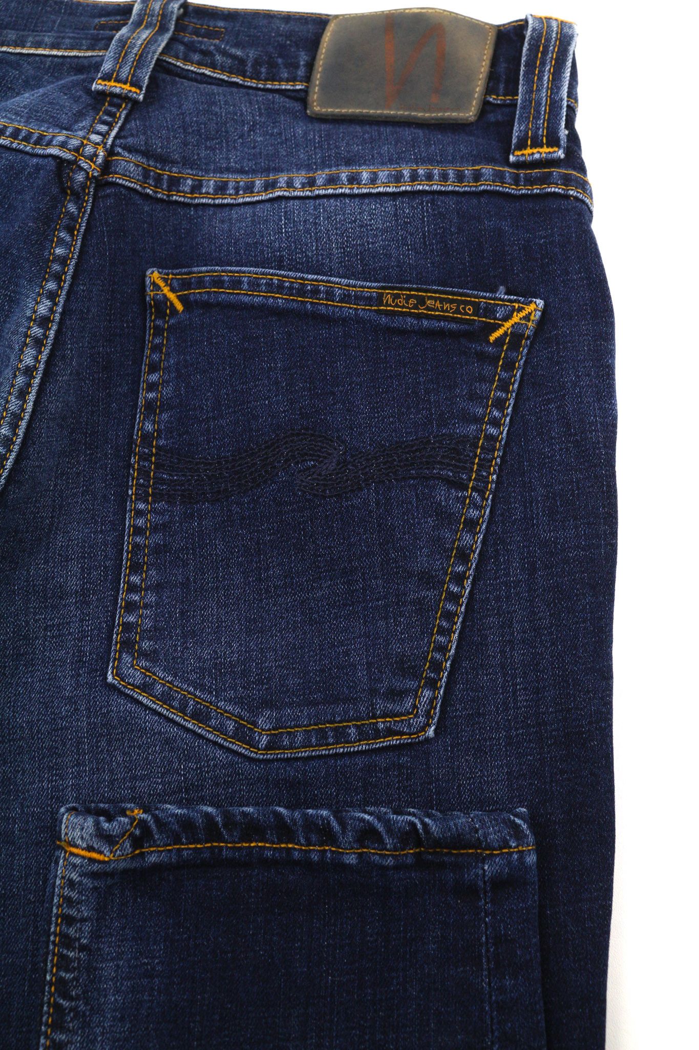 Nudie Jeans GRIM TIM W29/L32 Crosshatch Worn Organic Washed 81628 Size US 29 - 5 Thumbnail