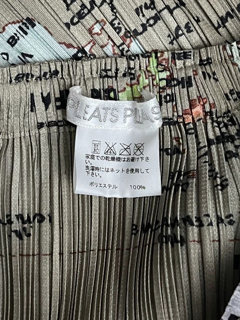 Issey Miyake Issey Miyake size:3 Brown pleated map skirt Size 23" - 3 Thumbnail