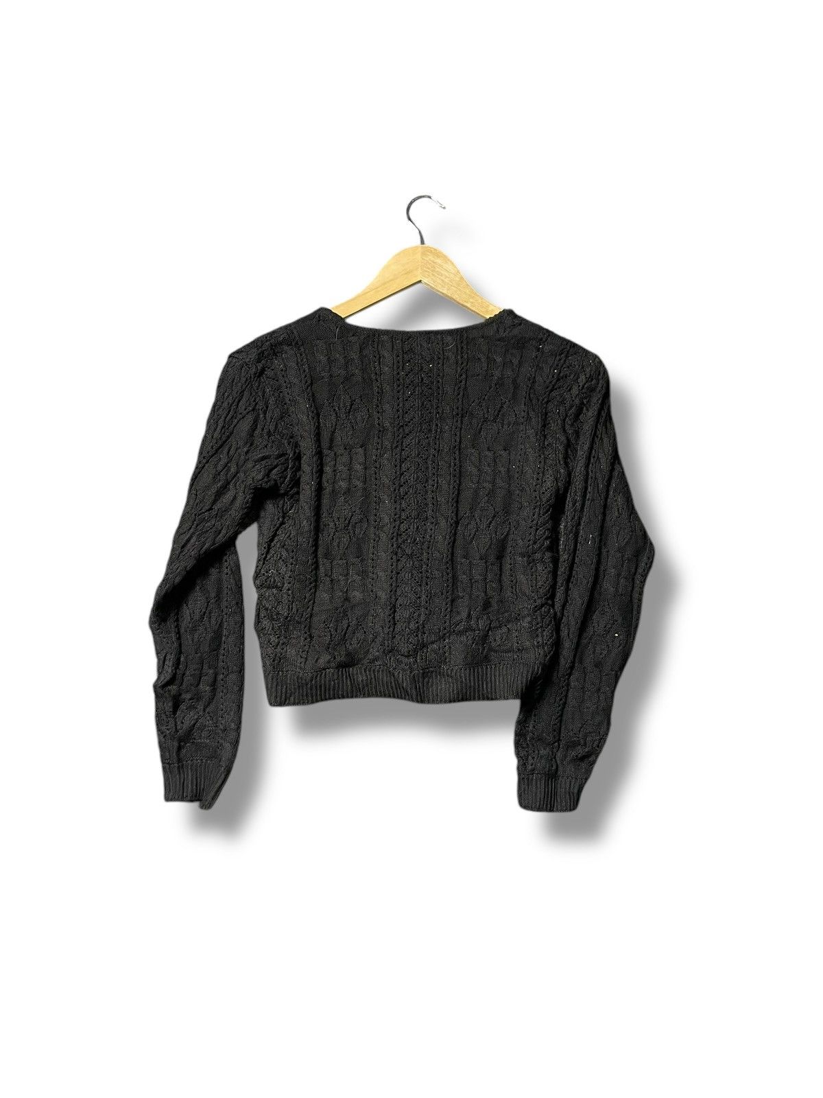 Designer × Kenzo × Vintage Kenzo Vintage Textured Knitwear Croptop (43) Size XS / US 0-2 / IT 36-38 - 5 Thumbnail