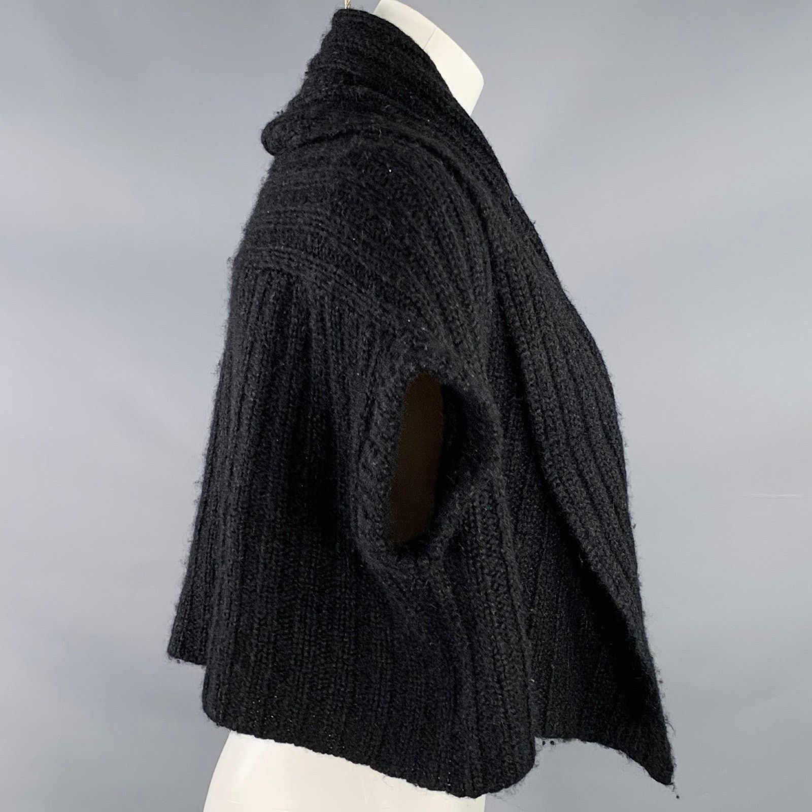Other JARBO Black Knit Shawl Collar Open Front Shrug Cardigan Size ONE SIZE - 2 Thumbnail