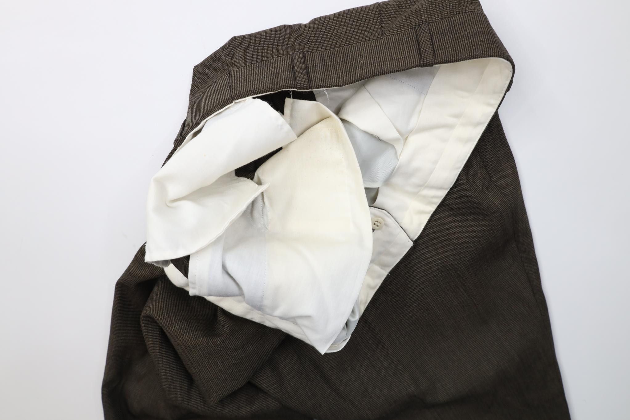 Vintage Vintage 90s Streetwear Pleated Wide Leg Chino Pants Brown Size US 38 / EU 54 - 7 Thumbnail