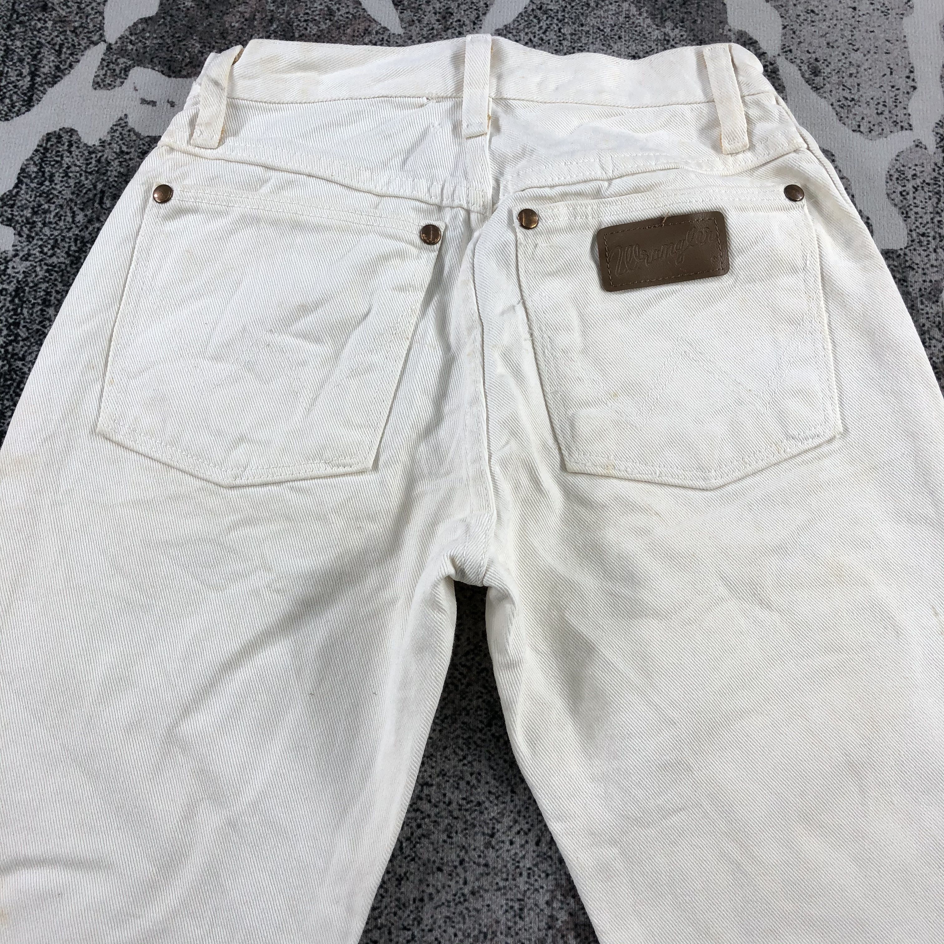 Vintage Vintage Wrangler Jeans Dirty White High Waist Denim KJ1072 Size 24" / US 00 / IT 34 - 4 Thumbnail