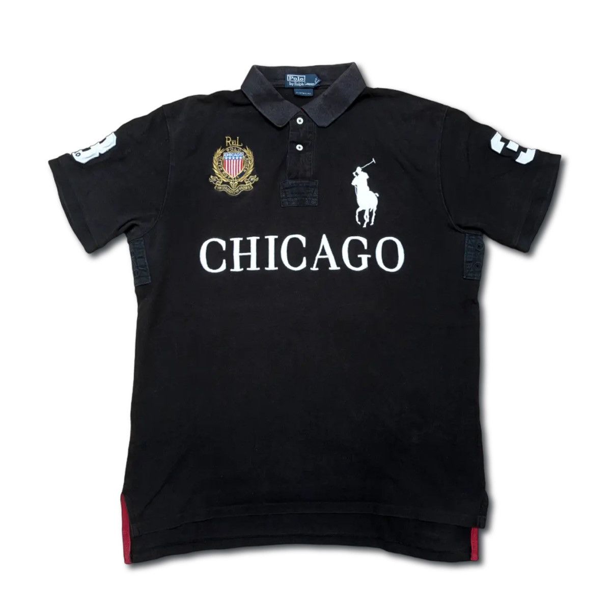 American Chicago Polo Ralph Lauren big logo horse number 3