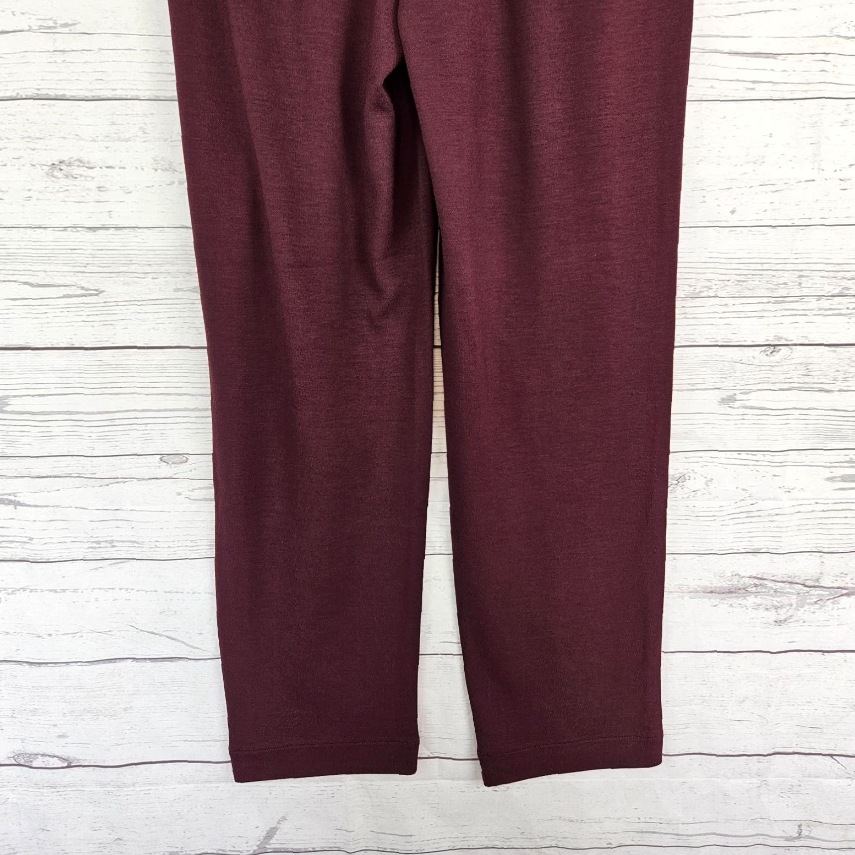 Loft Ann Taylor LOFT Womens Pants Ankle Sz XS Burgundy Pull On High Rise Size 26" / US 2 / IT 38 - 5 Thumbnail