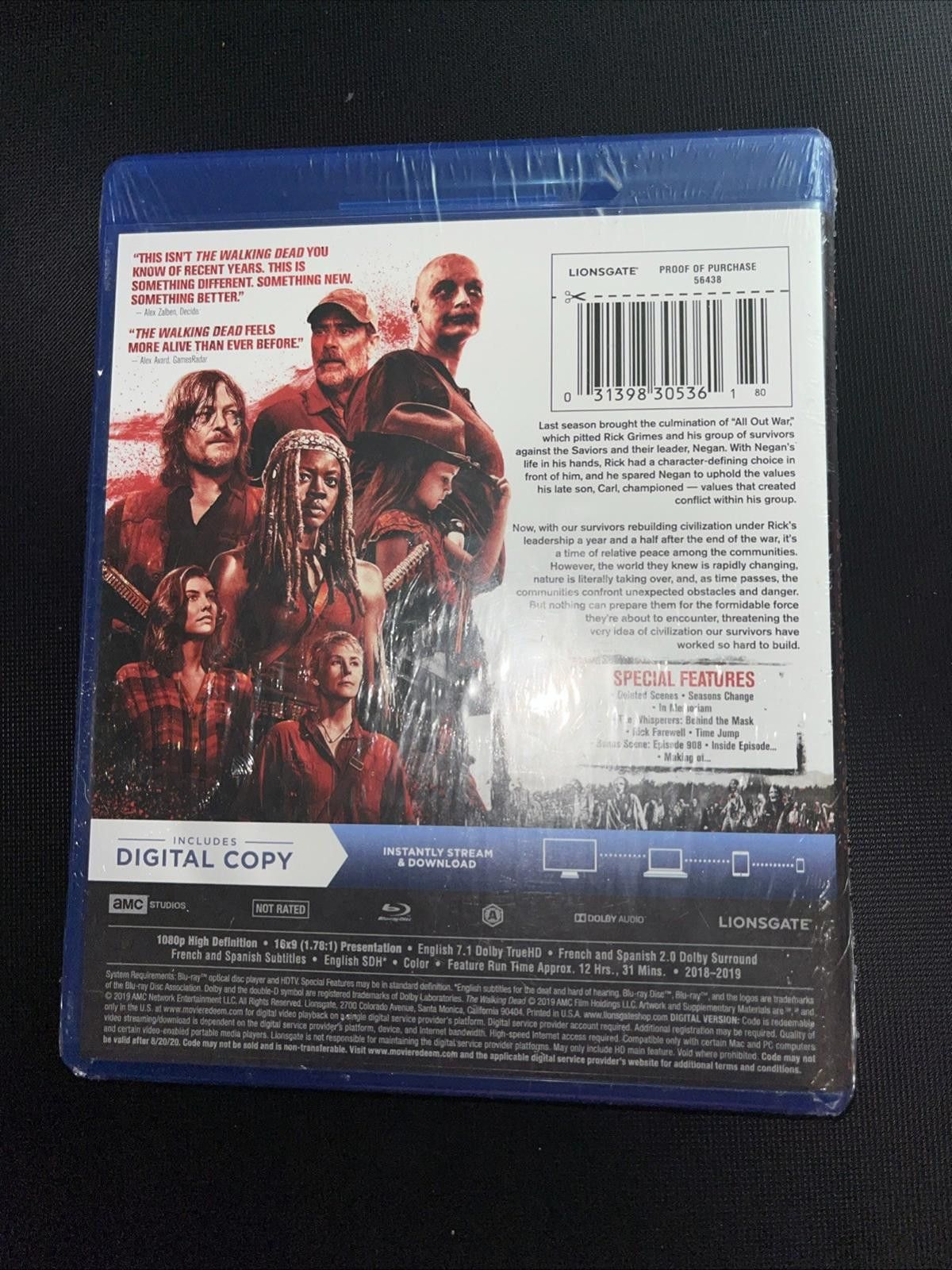 The Unbranded Brand The Walking Dead Season 9 Blu-ray - Blu-ray By Andrew Size ONE SIZE - 2 Thumbnail