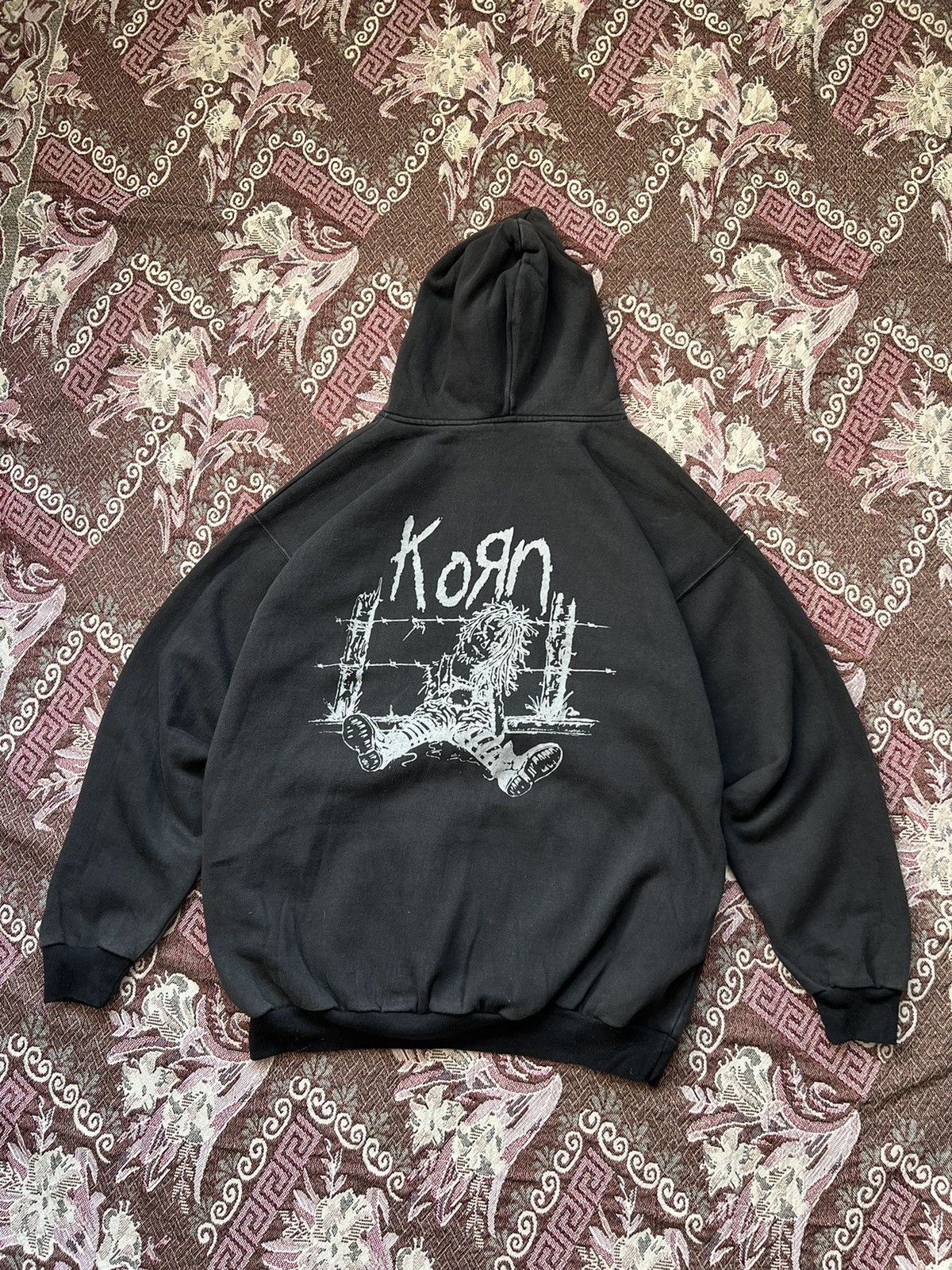 Band Tees × Vintage VERY RARE 90s Vintage Korn Hoodie Size US XL / EU 56 / 4 - 9 Thumbnail