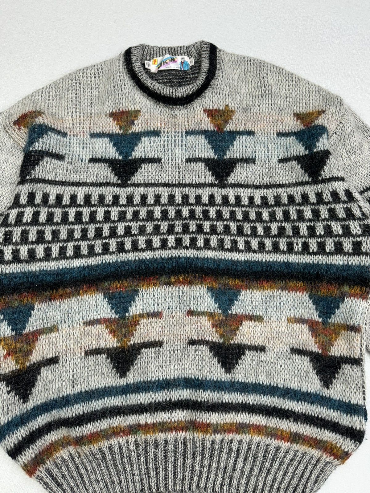 Vintage Men’s Vintage JKW Wool Abstract Sweater size 42 Size US L / EU 52-54 / 3 - 2 Thumbnail