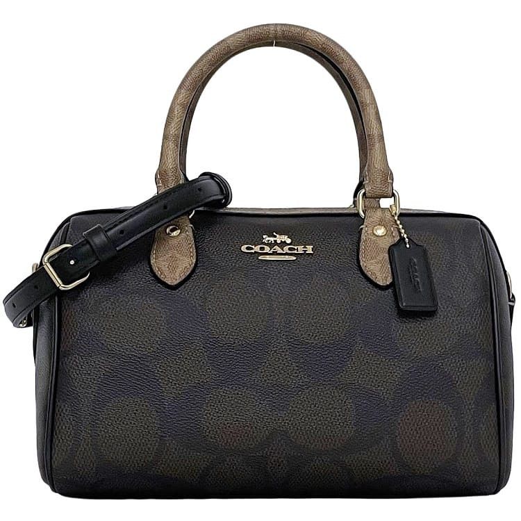 Coach COACH Handbag Brown Pvc Size ONE SIZE - 1 Thumbnail