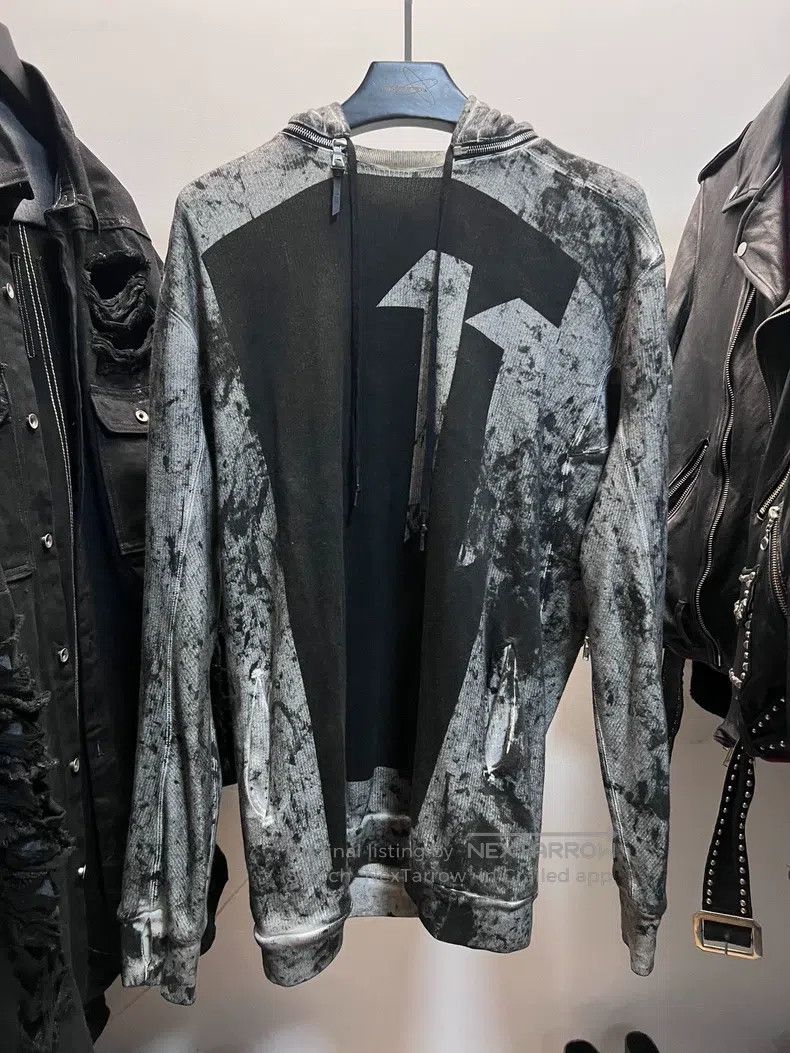 Boris Bidjan Saberi Boris Bidjan Saberi Inkjet Printed Hooded Sweatshirt Size US M / EU 48-50 / 2 - 1 Thumbnail