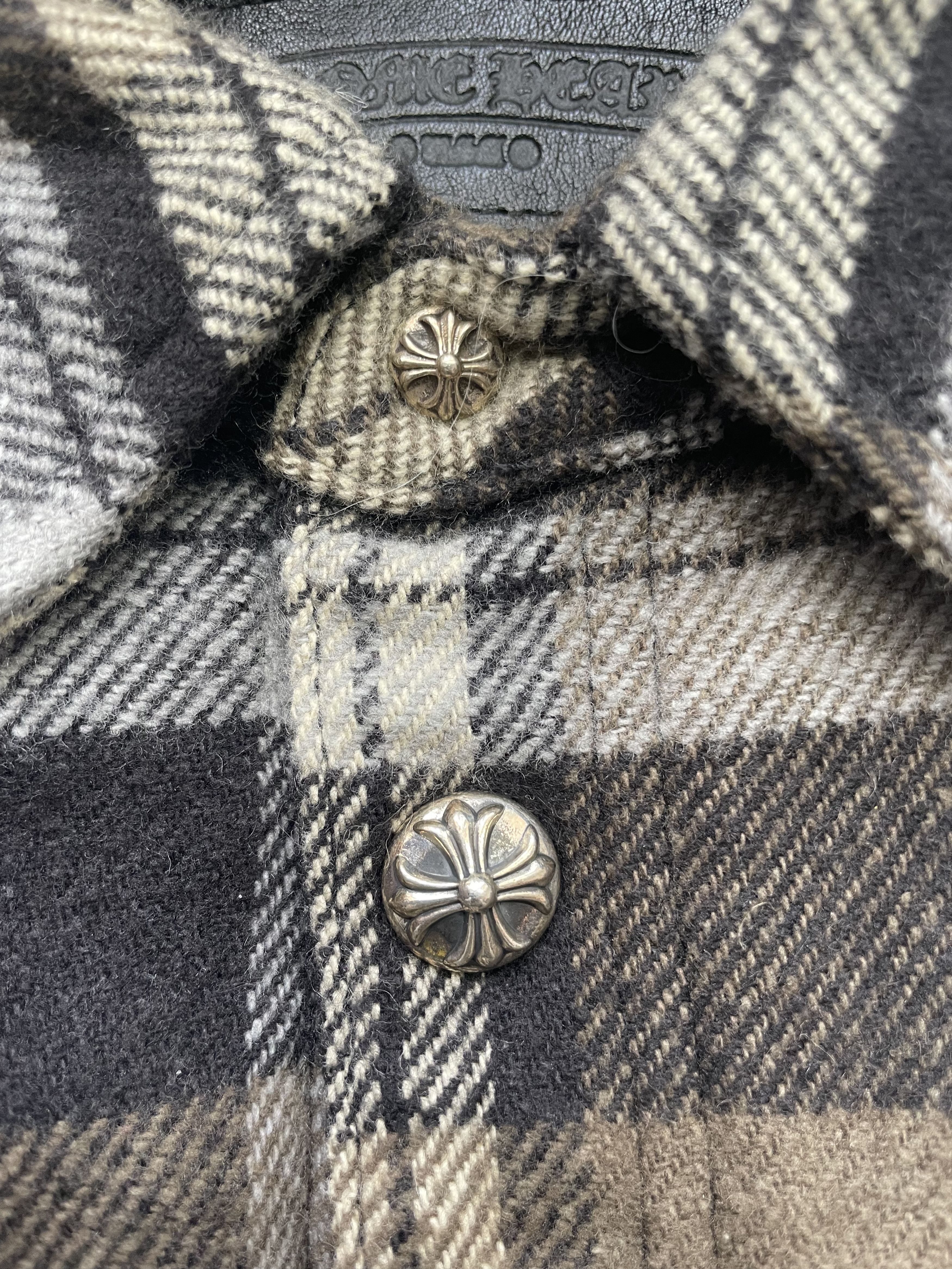 Chrome Hearts Chrome Hearts Plaid Work Dog Flannel Shirt Jacket Size US L / EU 52-54 / 3 - 3 Thumbnail