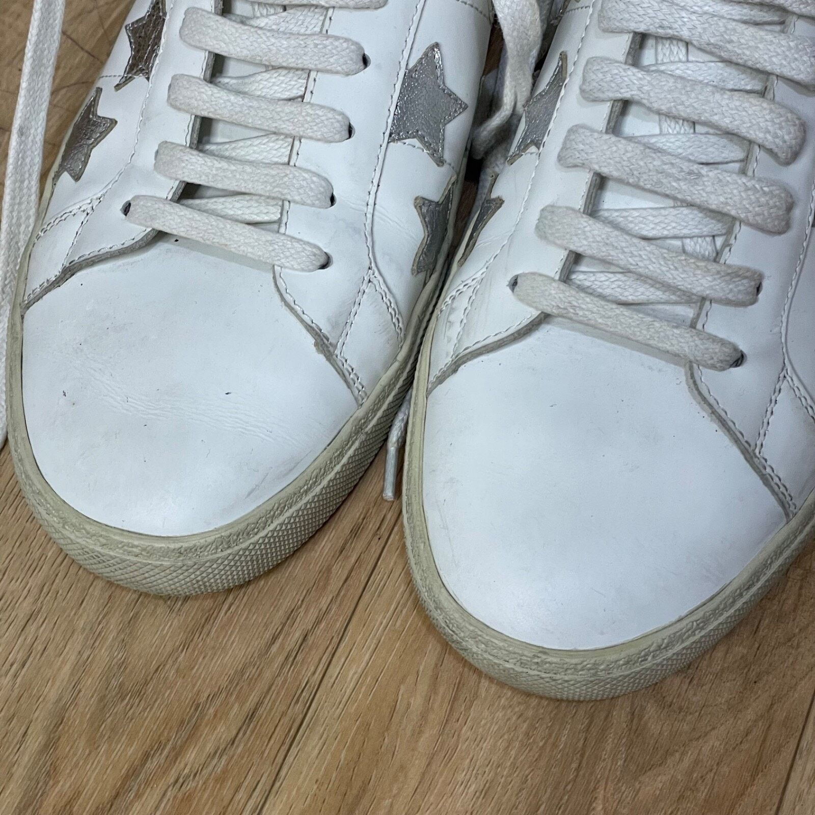 Yves Saint Laurent SAINT LAURENT Sneakers Star Court Classic Leather YSL Womens Size US 10 / IT 40 - 13 Thumbnail