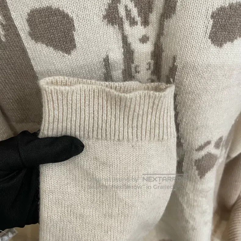Hermes Hermes Elegant harness cashmere knit sweater, beige with c Size S / US 4 / IT 40 - 6 Thumbnail