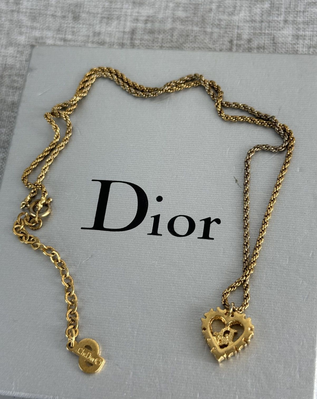 Christian Dior Monsieur Rare necklace Christian Dior Paris Heart y2k original Size ONE SIZE - 4 Thumbnail
