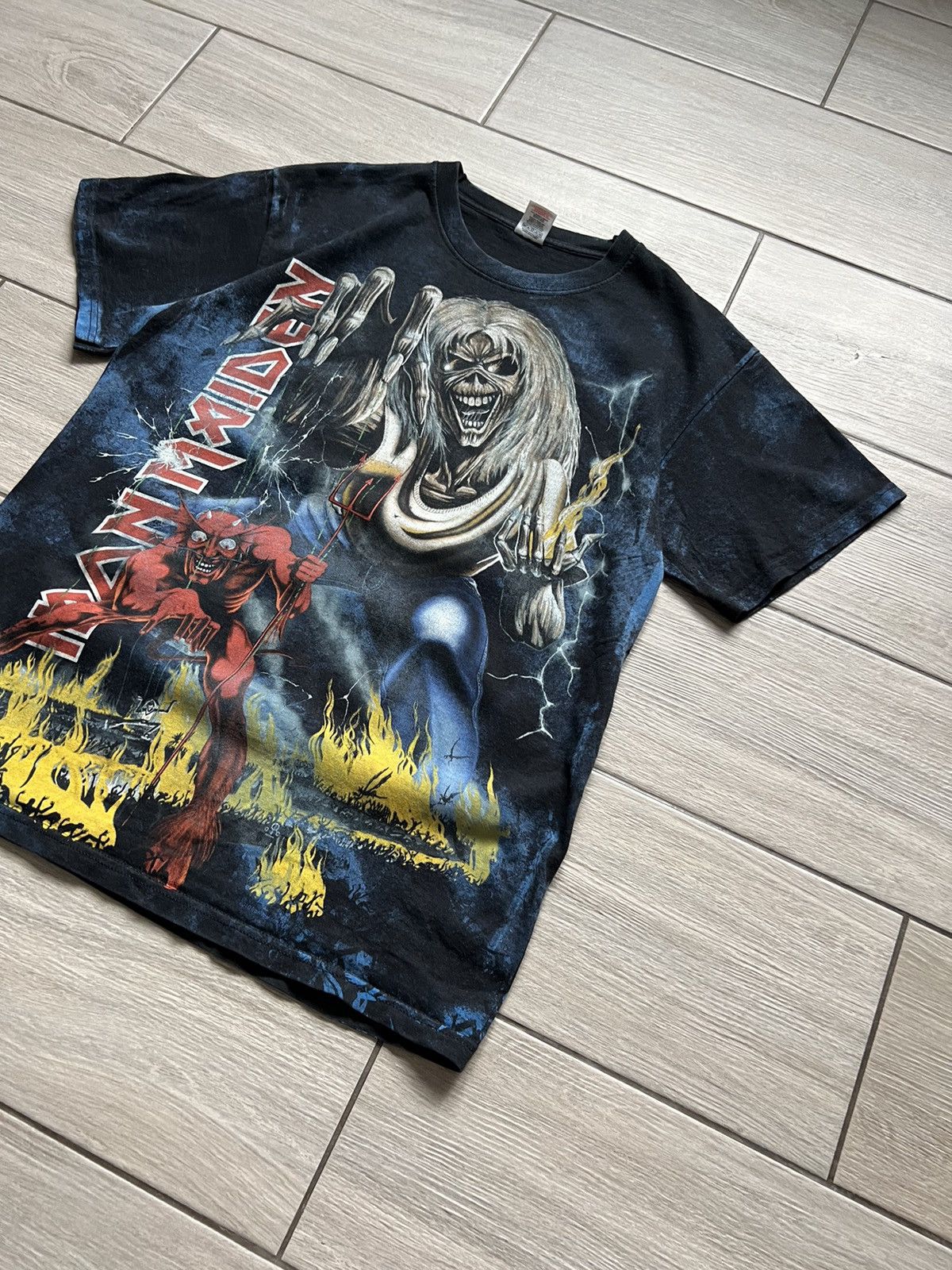 Band Tees × Iron Maiden × Vintage Iron Maiden 2010 Vntage T-shirt Printed Boxy Size US L / EU 52-54 / 3 - 4 Thumbnail
