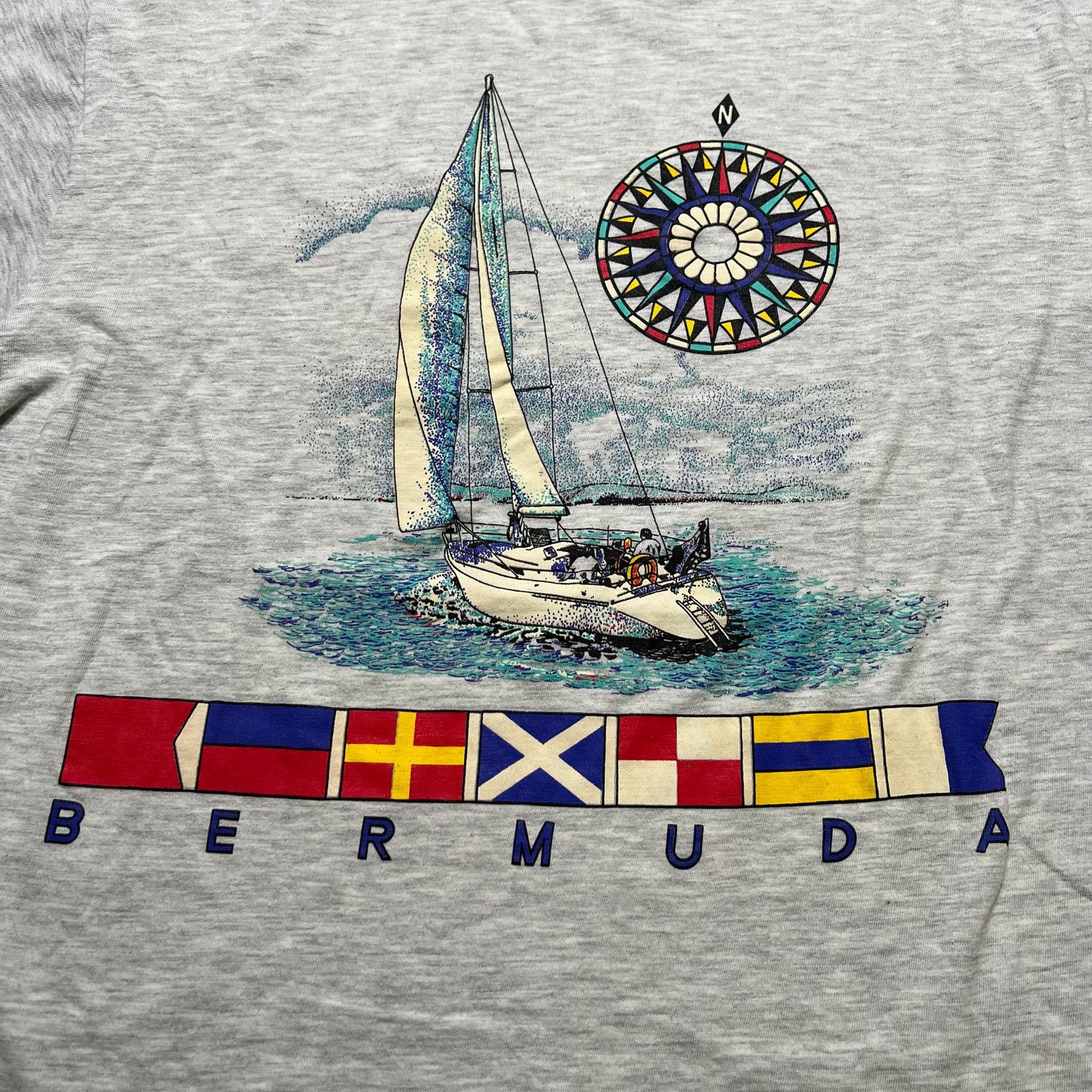Vintage Vintage 90s Bermuda Travel T-Shirt Made In USA Sz L Travel Size US L / EU 52-54 / 3 - 2 Thumbnail