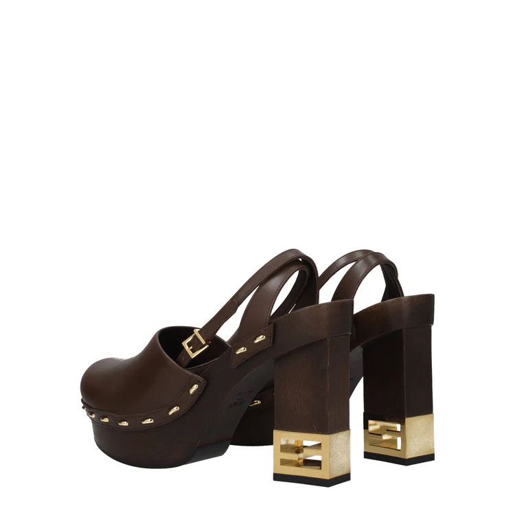 Fendi ob1o1e1124 Leather Sandals in Brown Size US 9 / IT 39 - 4 Thumbnail