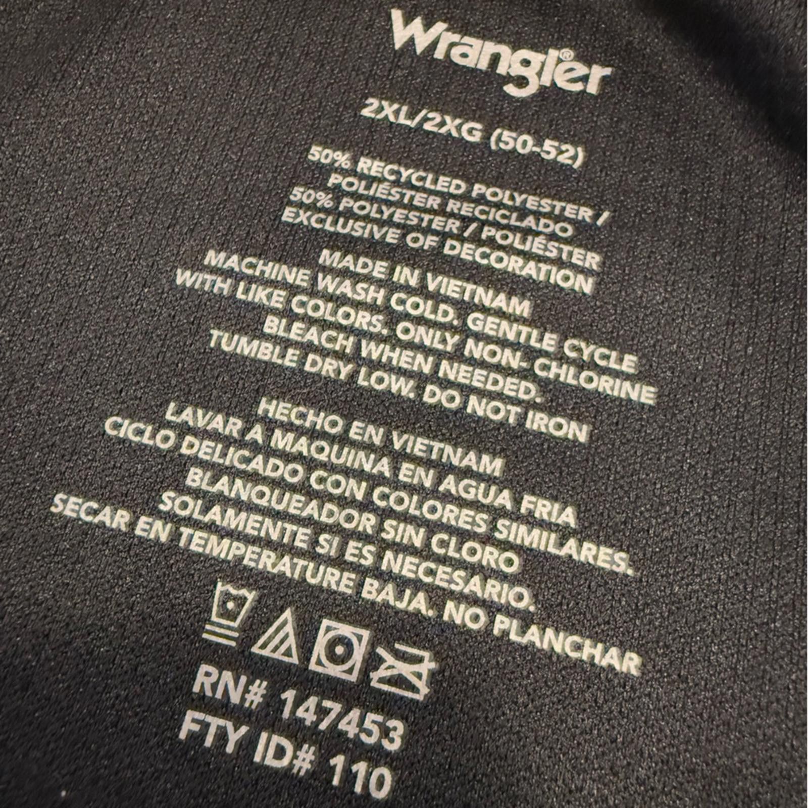 Wrangler Wrangler waffled black long sleeve shirt SZ 2XL Size US XXL / EU 58 / 5 - 5 Thumbnail