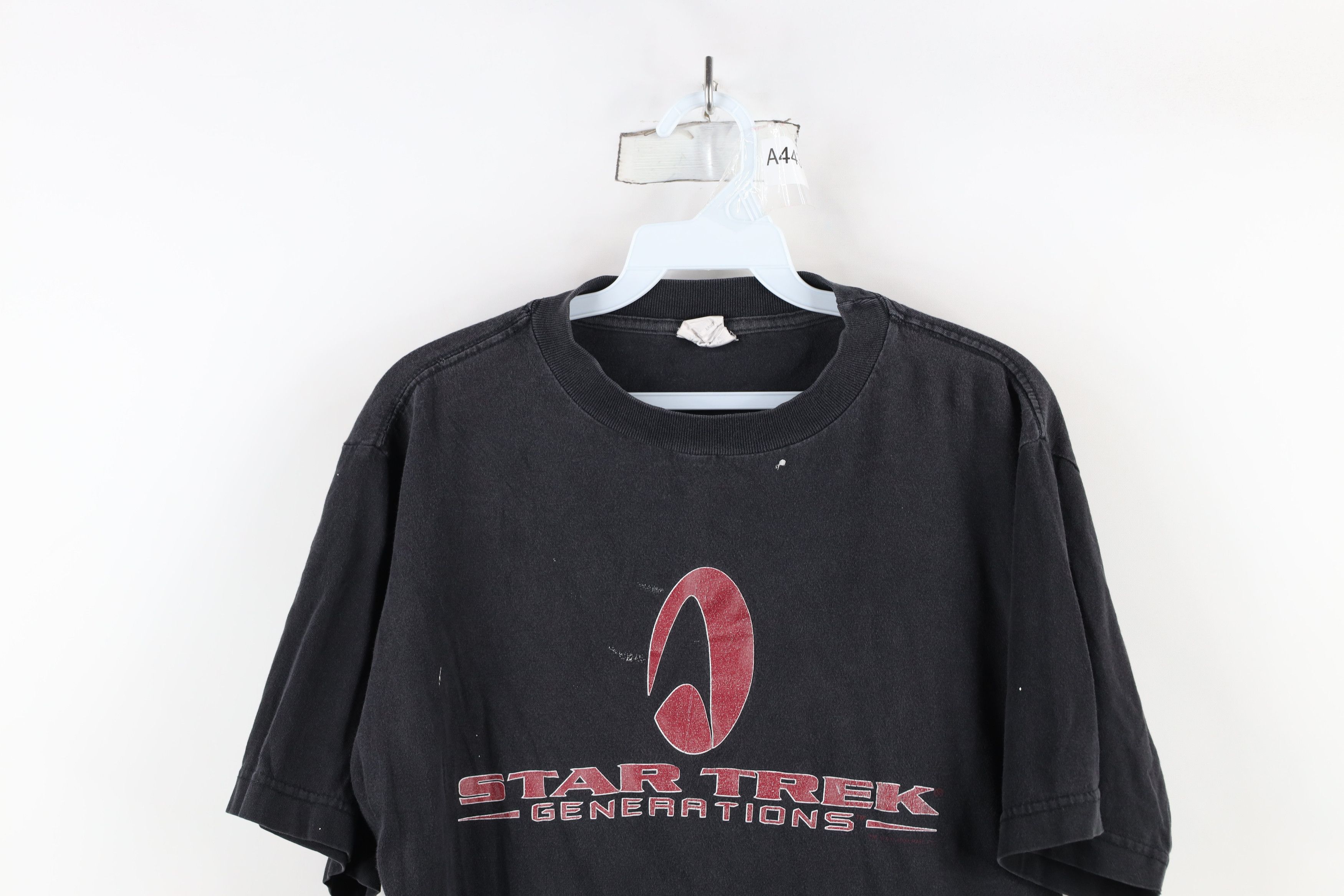 Vintage Vintage 90s Spell Out Star Trek Generations T-Shirt Black Size US L / EU 52-54 / 3 - 2 Thumbnail