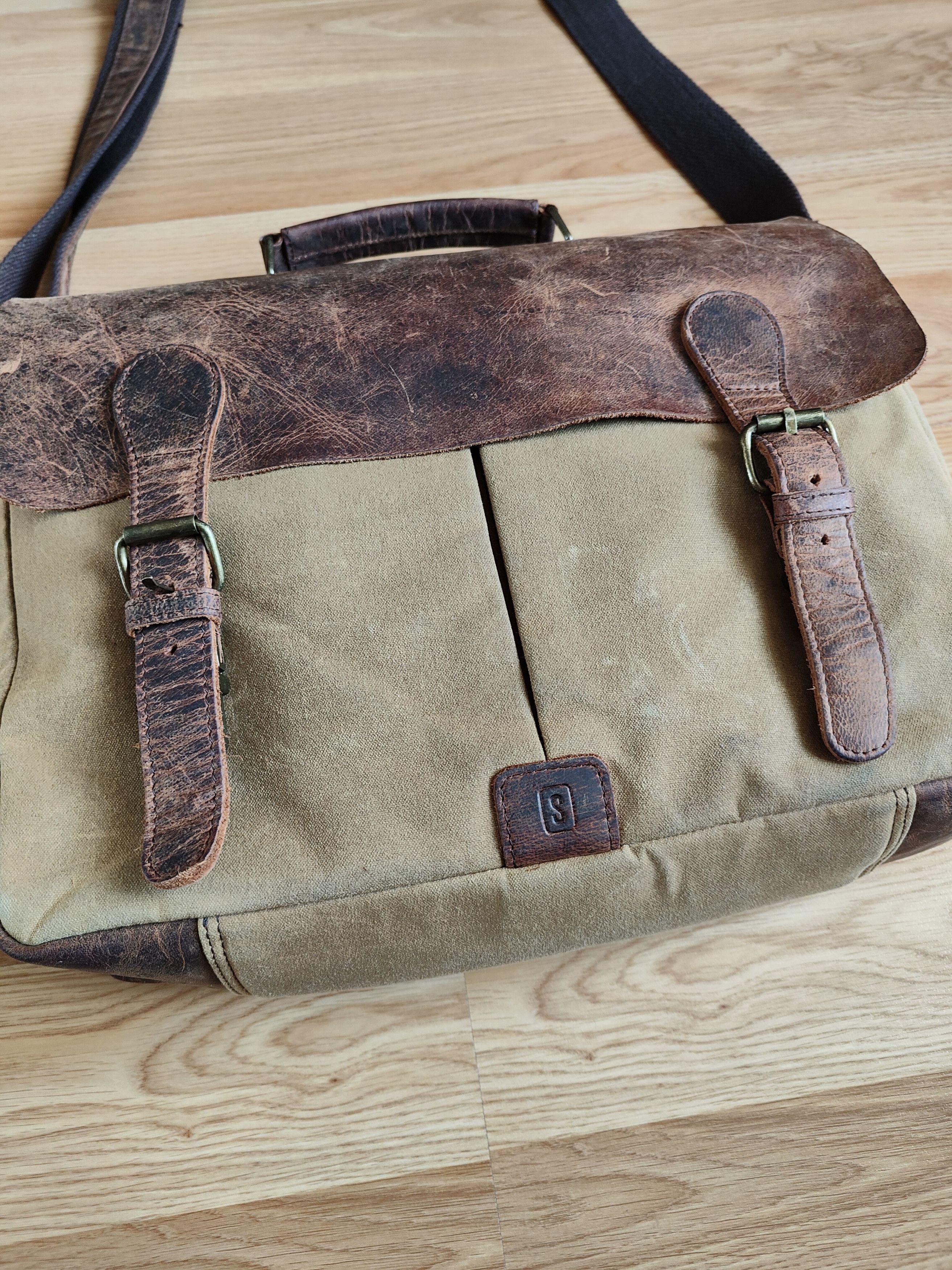 Handmade Scaramanga Leather Bag Briefcase Bag Shoulder Bag Organizer Size ONE SIZE - 6 Thumbnail