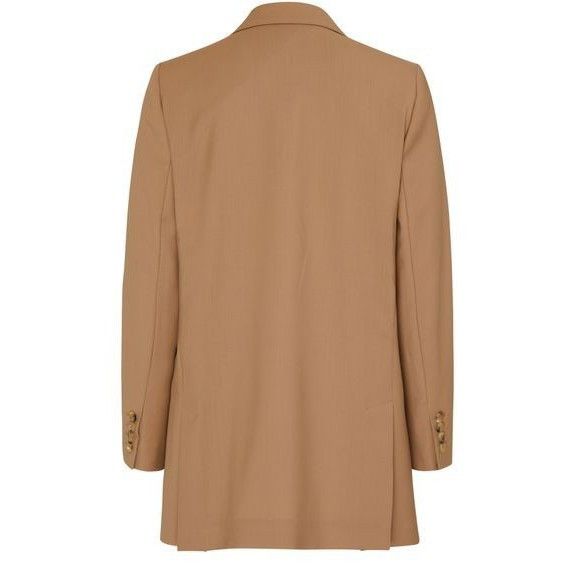 Max Mara MAX MARA Nebbie Double Breasted Brown Wool Blazer Jacket New Size S / US 4 / IT 40 - 2 Thumbnail