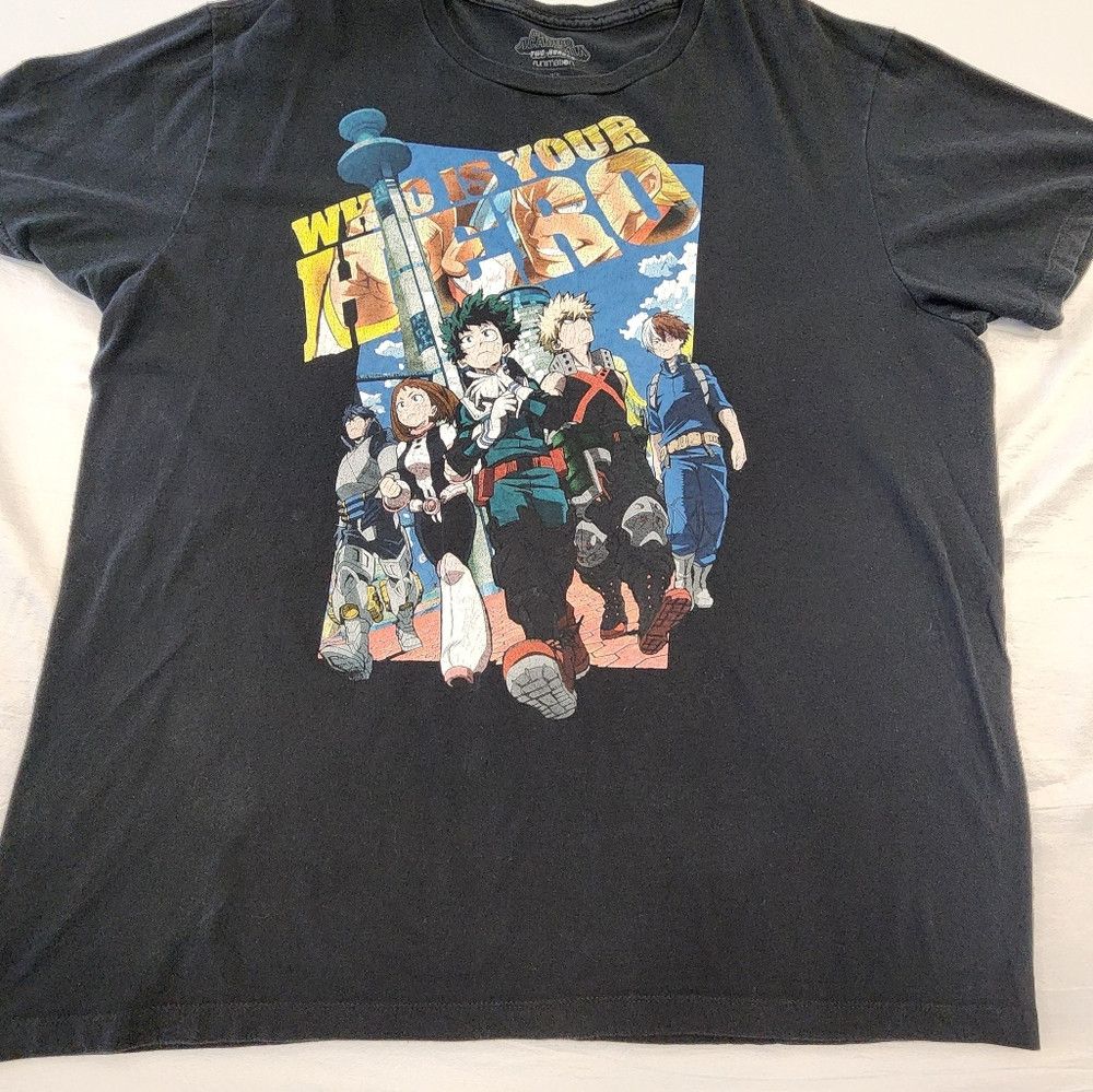 Other My Hero Academica Black Graphic T-Shirt with Anime Size US XL / EU 56 / 4 - 9 Thumbnail