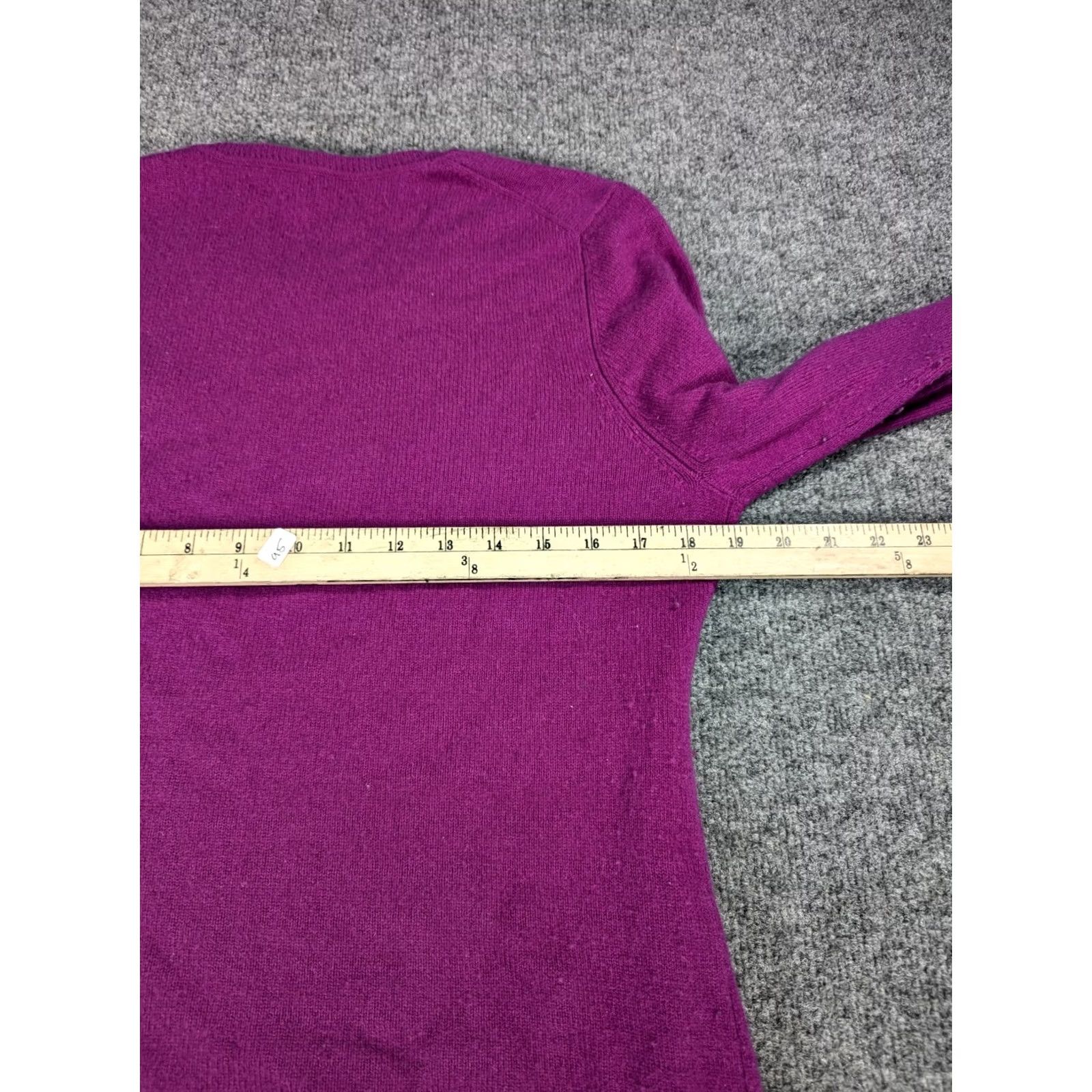 Charter Club Charter Club Luxury Cashmere Crewneck Sweater Purple Womens Size Large Size L / US 10 / IT 46 - 4 Thumbnail