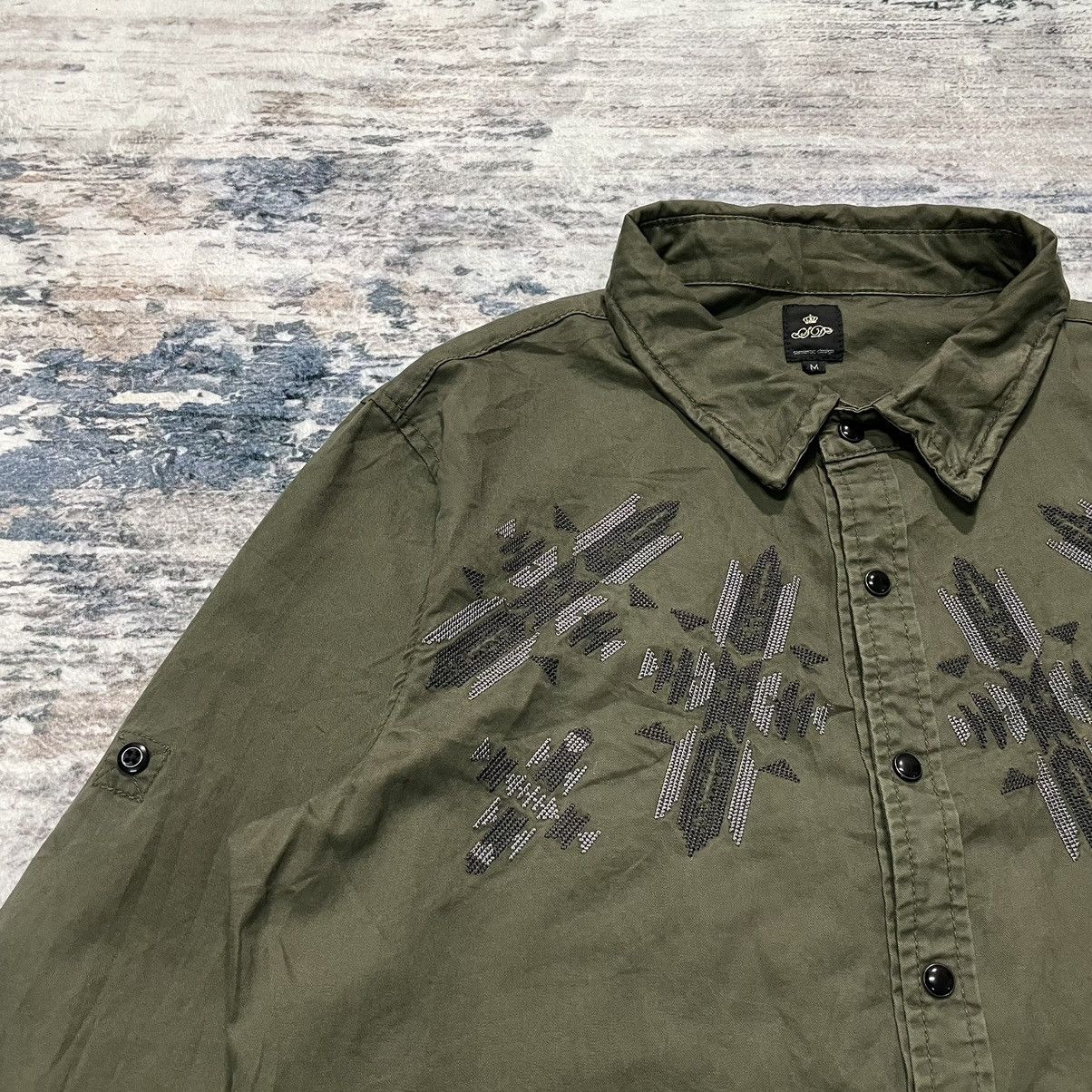 semanticdesign 🇯🇵 Semantic design archieve army cross collar button up punk Size US S / EU 44-46 / 1 - 3 Thumbnail