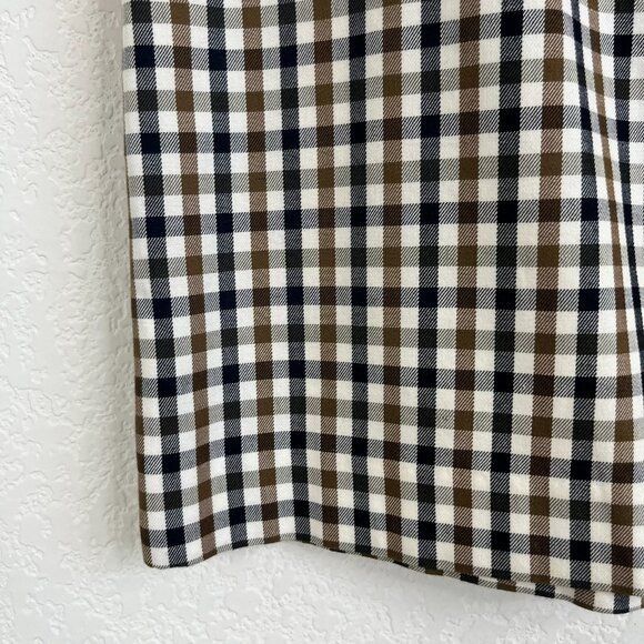 Aquascutum Aquascutum London Plaid Gingham Pencil Skirt Straight Size 34" / US 12 / IT 48 - 3 Thumbnail