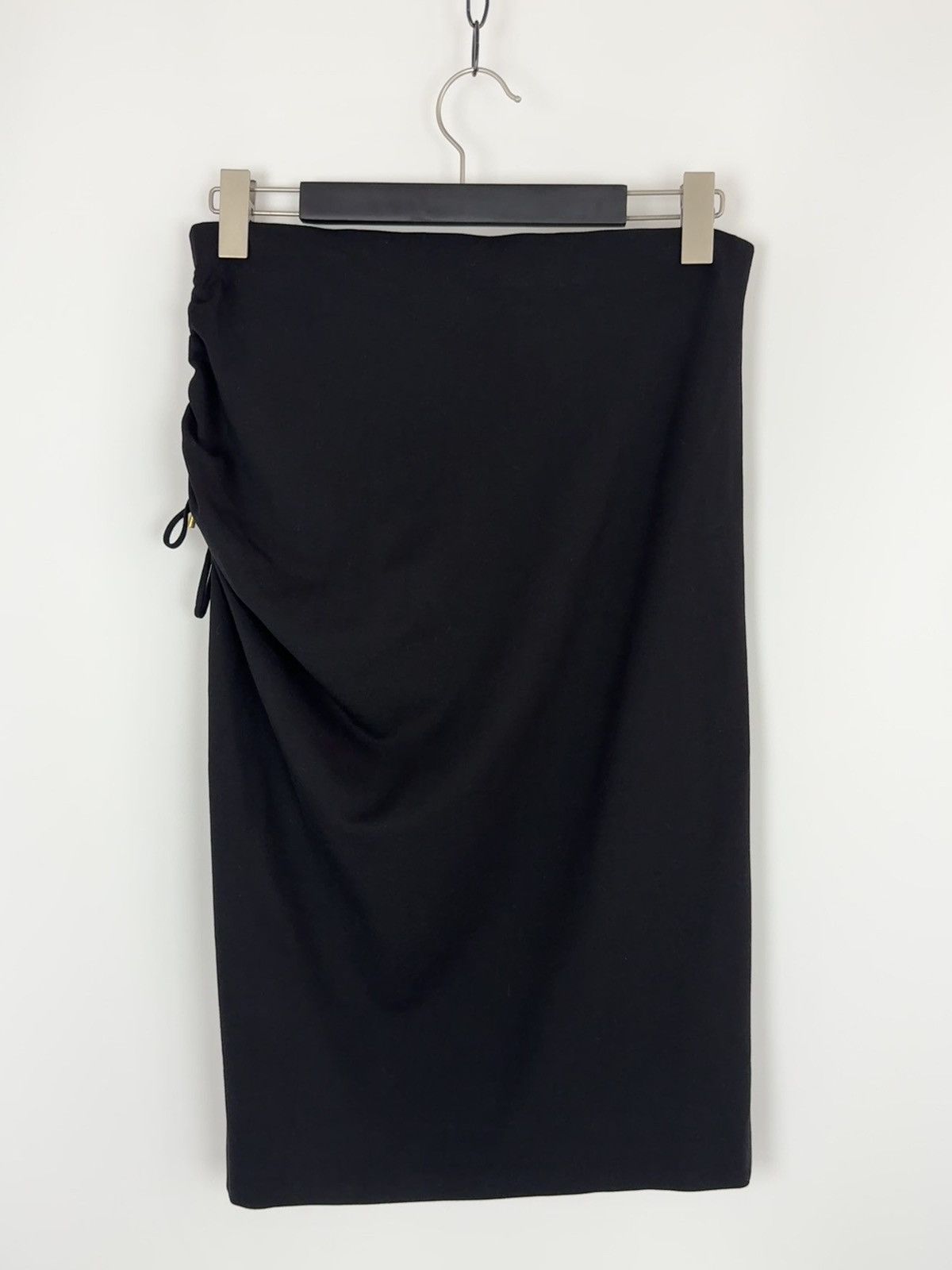 Escada Escada Black Jersey Ruched Side Detail Maxi Skirt 42 Size 30" / US 8 / IT 44 - 3 Thumbnail