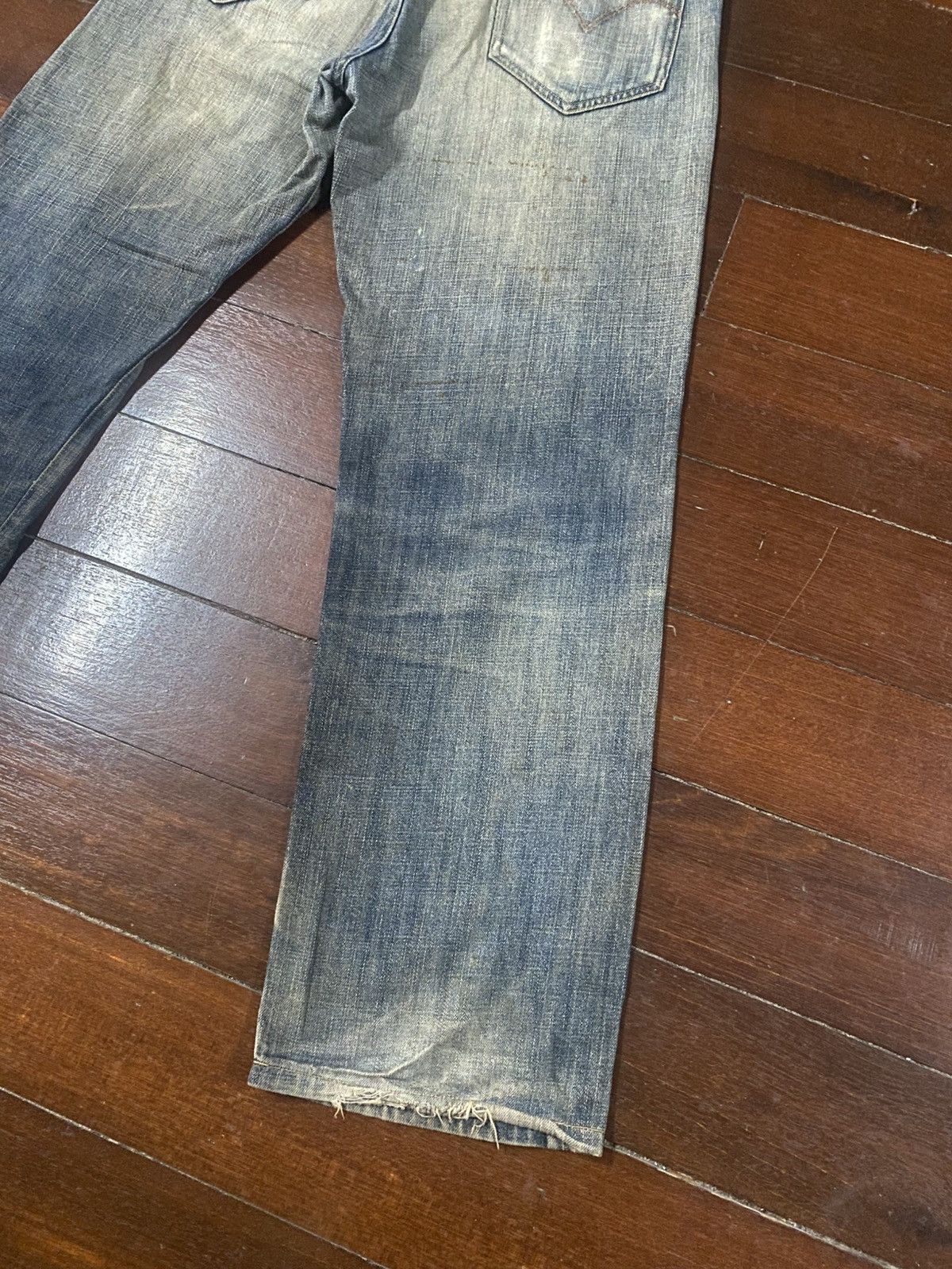 Levi's Rare Levi’s 553 Fade Denim mud wash distressed selvedge Size US 33 - 14 Thumbnail