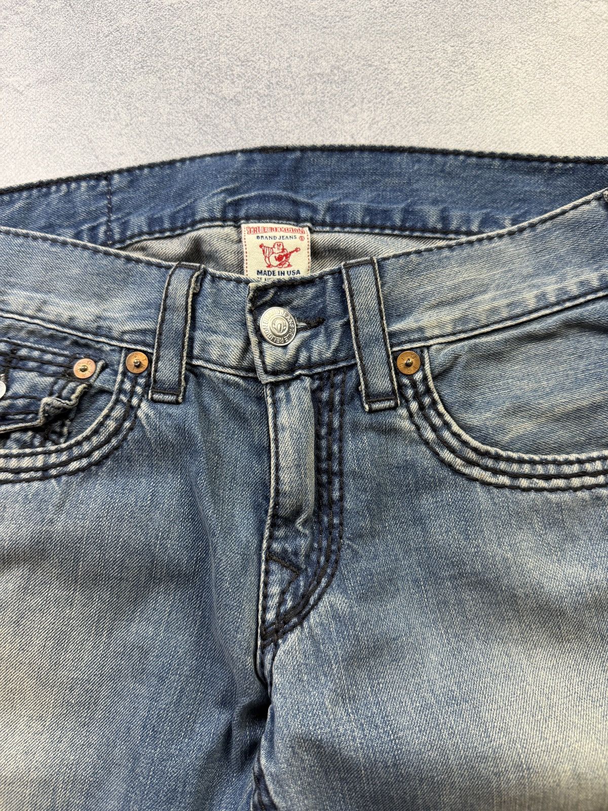 True Religion True Religion Jeans Distressed Straight Denim Made in USA 29 Size US 29 - 5 Thumbnail
