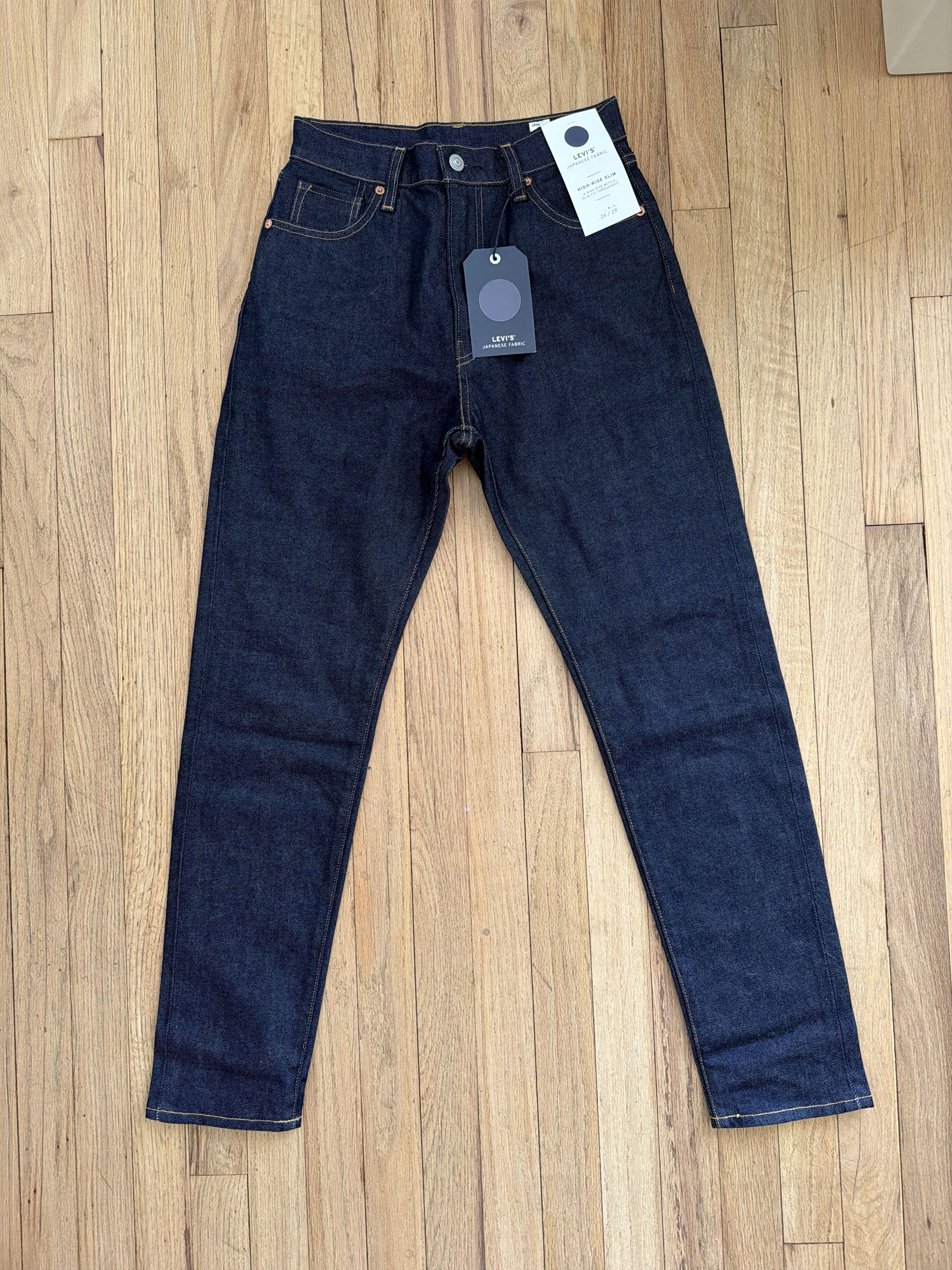Levi's Levi‘s Blue Tag Japanese Selvedge High-Rise Slim Fit Size 26" / US 2 / IT 38 - 3 Thumbnail