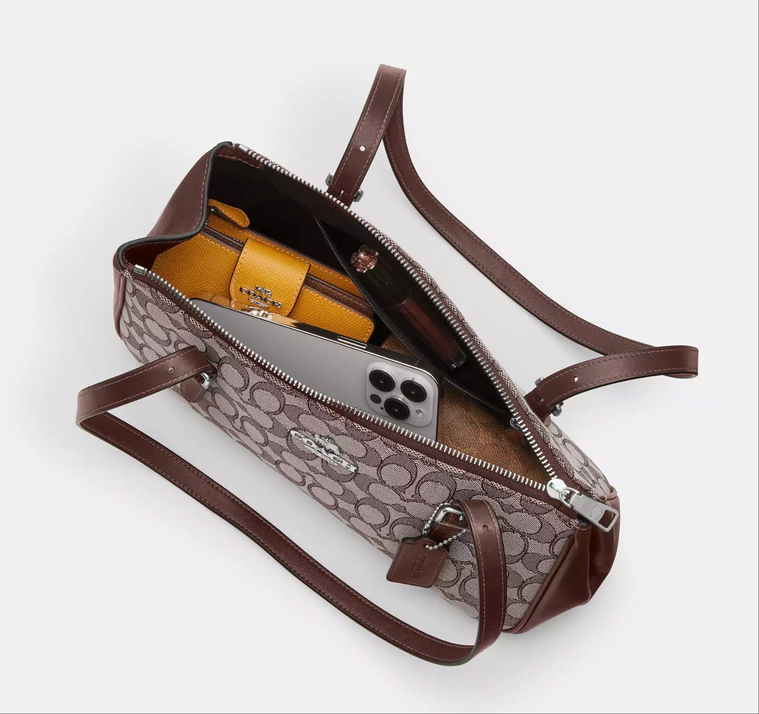 Coach Asher Shoulder Bag In Signature Jacquard CBJ03 Size ONE SIZE - 5 Thumbnail