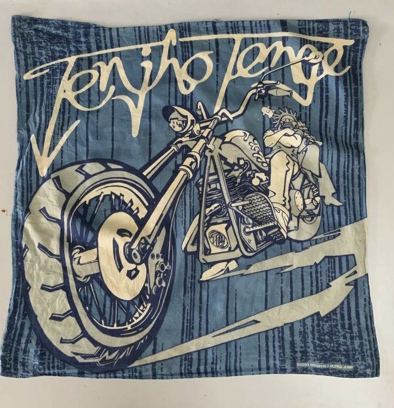 Japanese Brand Vintage Tenjho Tenge Handkerchief Size ONE SIZE - 1 Thumbnail