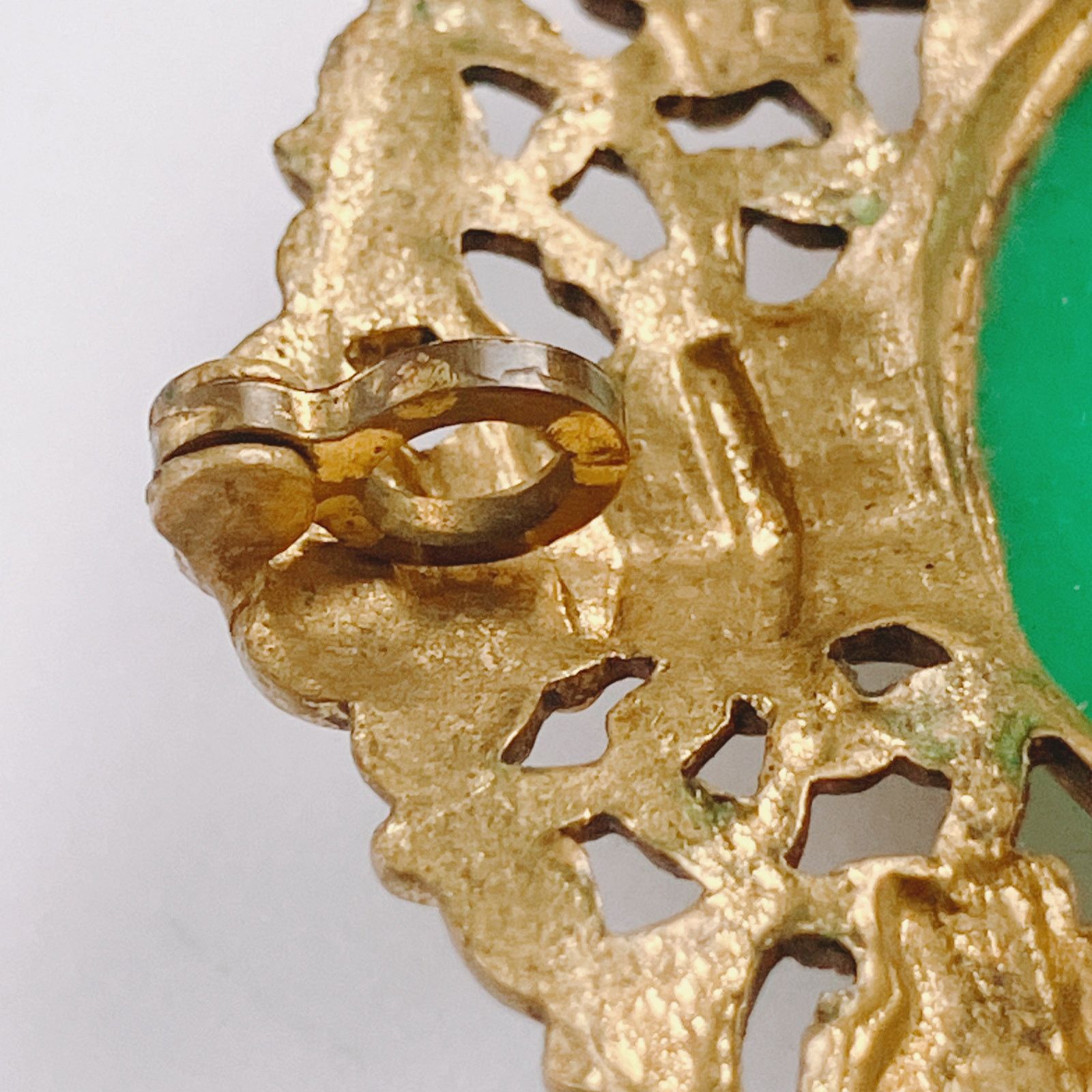 Vintage Vintage 40s Kitsch Dragon Pagoda Brooch Asian Style Size ONE SIZE - 10 Thumbnail