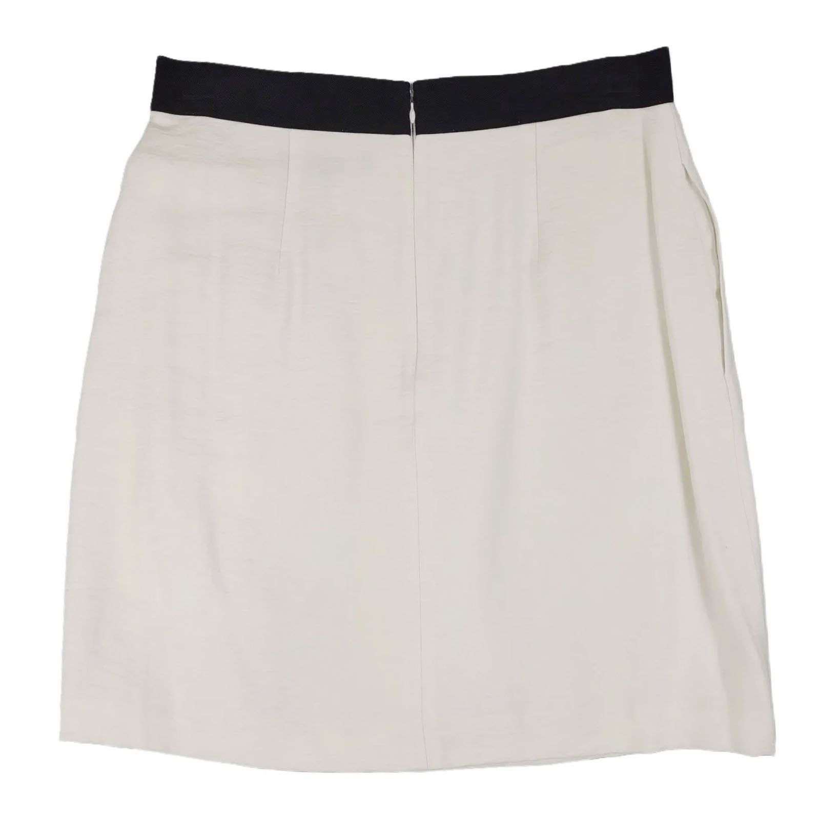 Bcbgmaxazria BCBG Maxazria White Ruffle Layered Rayon Mini Skirt Size 28" / US 6 / IT 42 - 2 Thumbnail