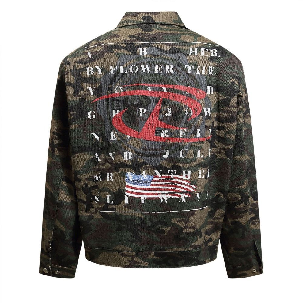 Japanese Brand × Vintage Vintage Detroit Camouflage Design Winter Jacket Size US XL / EU 56 / 4 - 2 Thumbnail