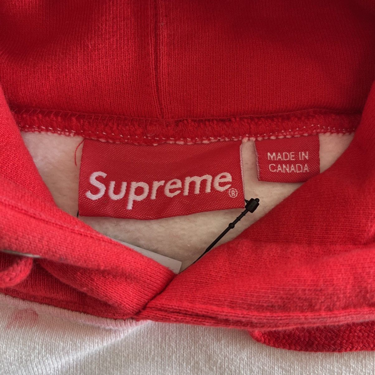 Supreme × Vintage Supreme Blocked Hoodie Red Made in Canada Size US L / EU 52-54 / 3 - 12 Thumbnail
