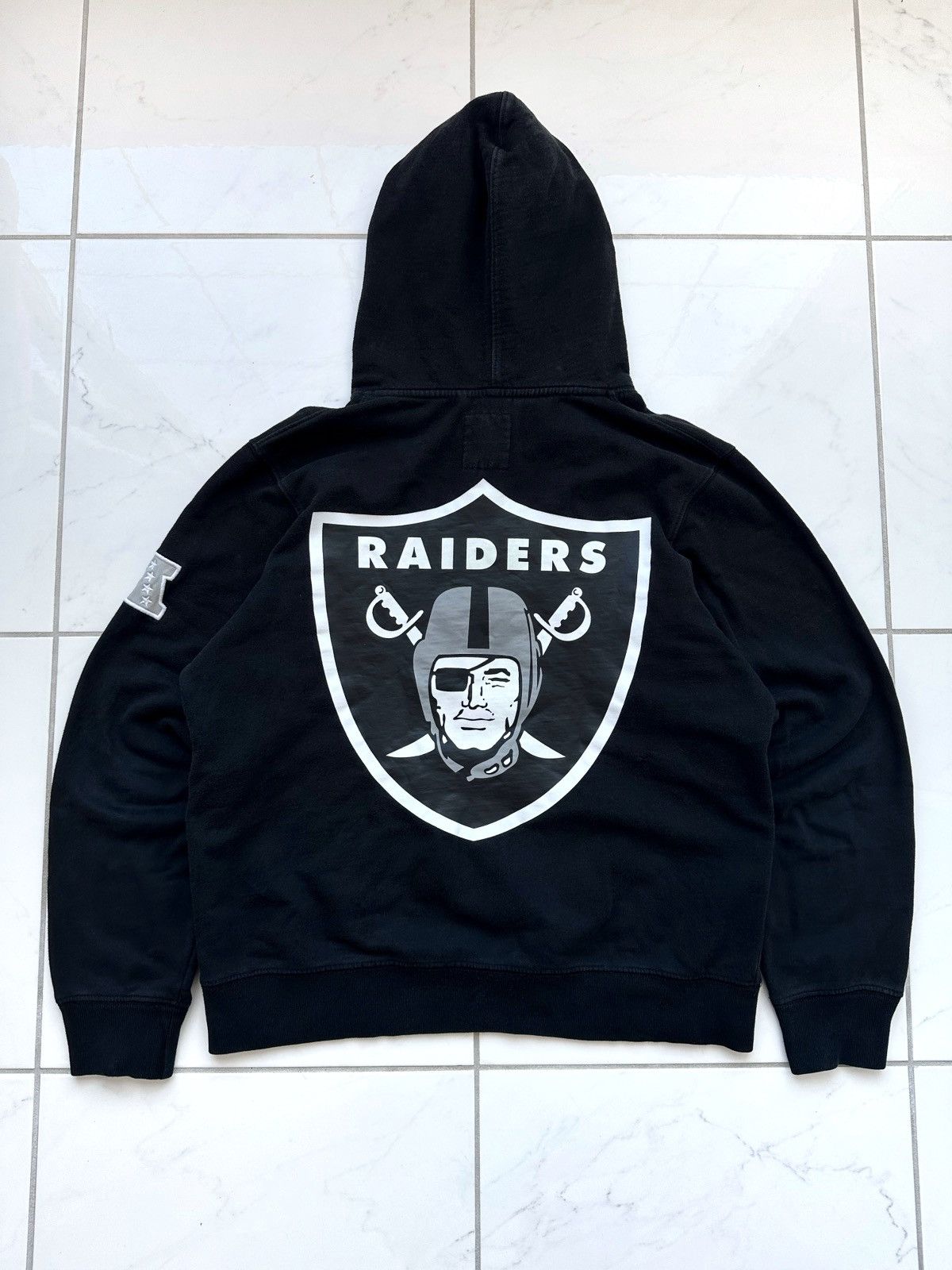 47 Brand × NFL × Supreme Supreme x NFL x Raiders x ‘47 Brand Black Hoodie Size US S / EU 44-46 / 1 - 2 Thumbnail