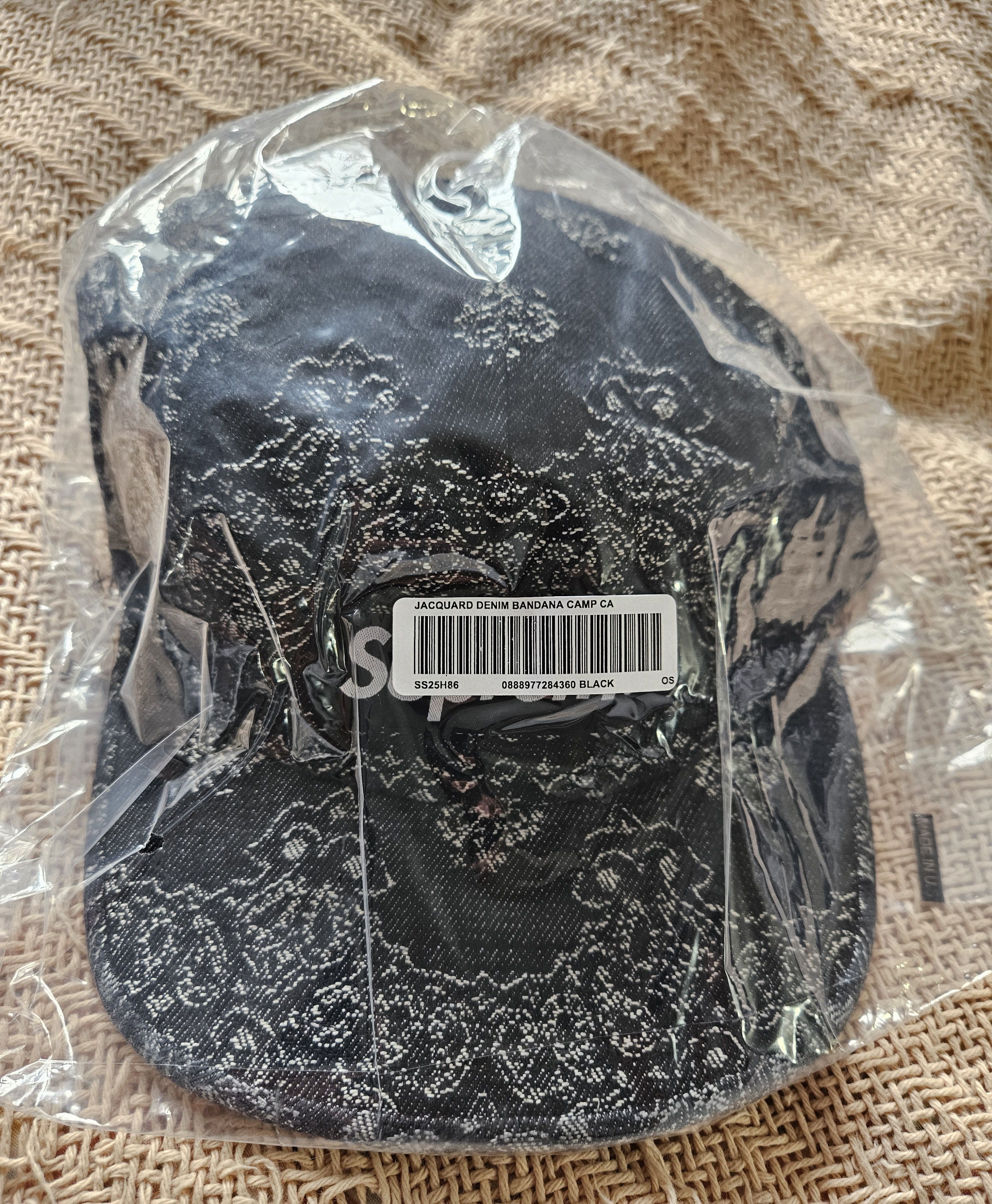 supreme Jacquard Denim Camp Cap Supreme Denim Camp Cap Stripe