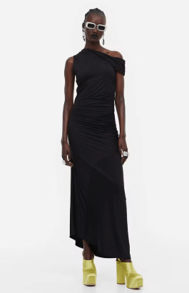 H&M H&M Innovation Svart längre klänning Dress Size M / US 6-8 / IT 42-44 - 1 Thumbnail