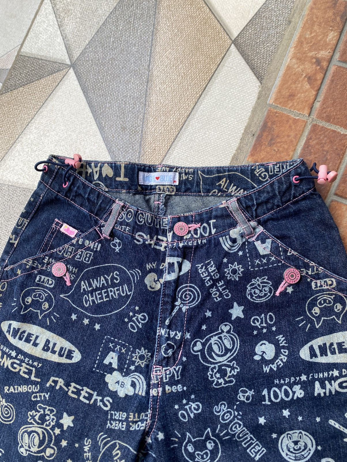 Angel Blue × Hysteric Glamour × Japanese Brand Y2K Japanes Angel Blue Flare Jeans Size 27" / US 4 / IT 40 - 5 Thumbnail